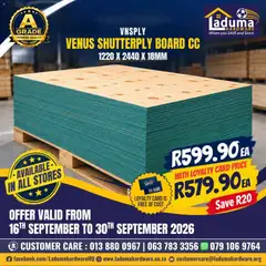 Laduma Hardware specials catalogue – valid from 16/09/2026
