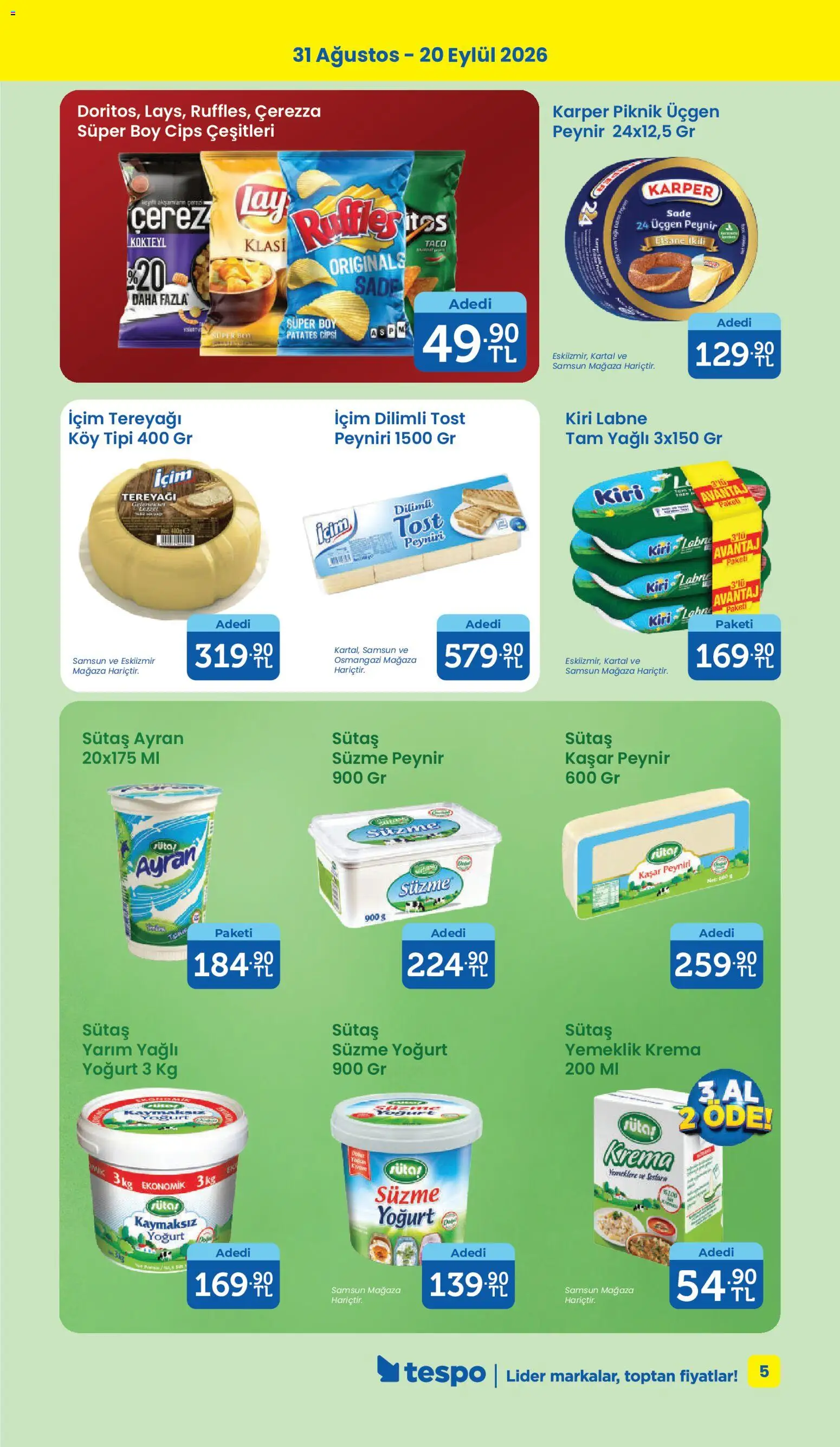 Tespo Katalog - 31 Ağustos 2026 tarihinden itibaren geçerlidir | Sayfa: 5