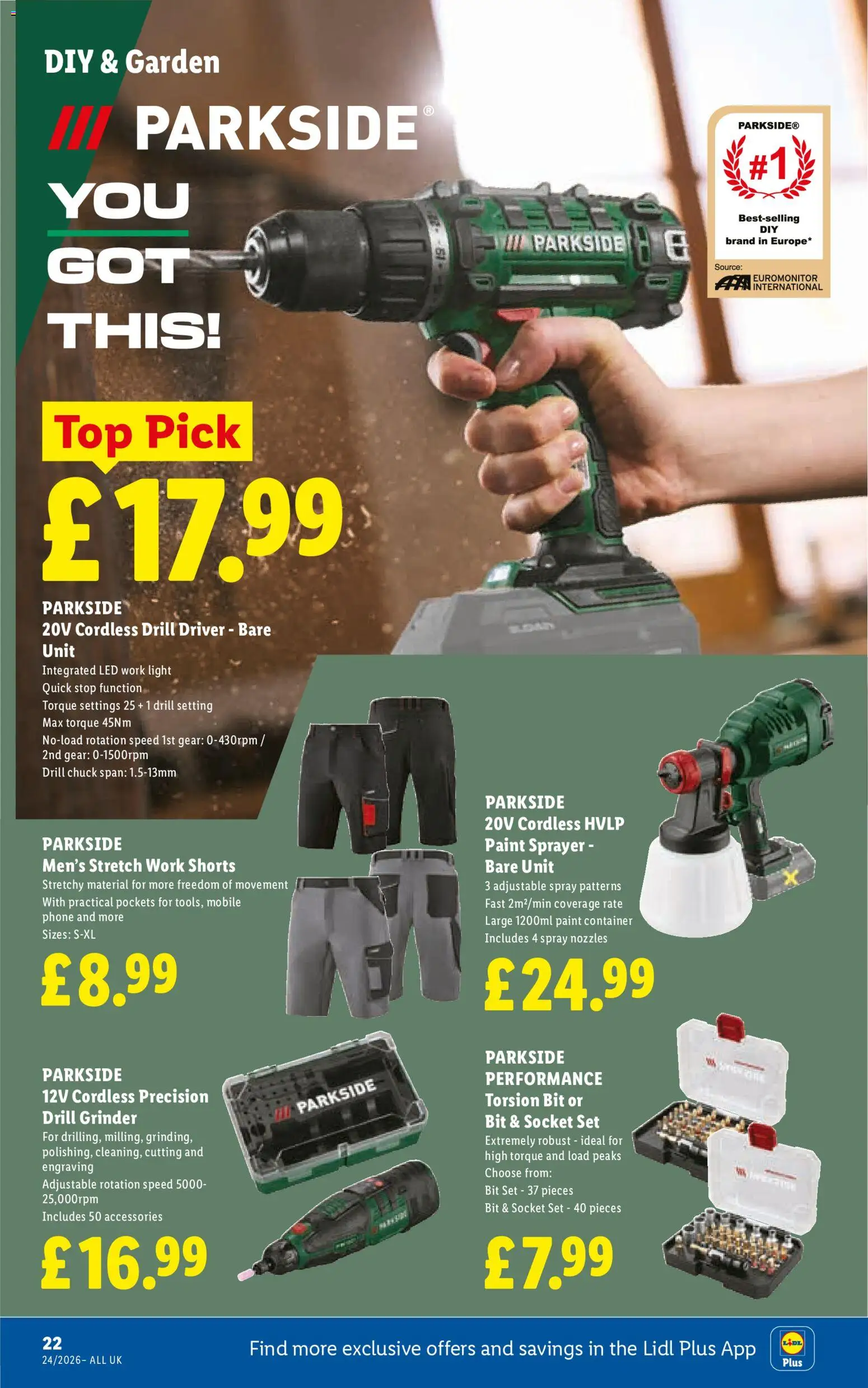 {H1} | Page: 22 | Products: Drill, Paint, Container, Grinder