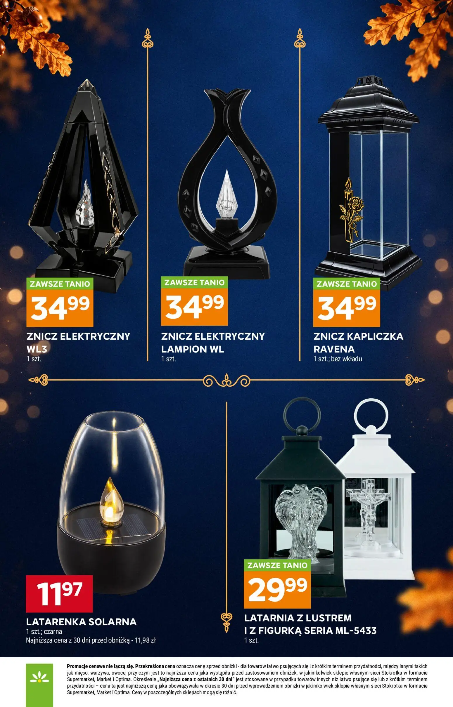 Stokrotka gazetka - Katalog Znicze II od 15.10.2026 | Strona: 7 | Produkty: Stokrotka, Znicz kapliczka, Lampion