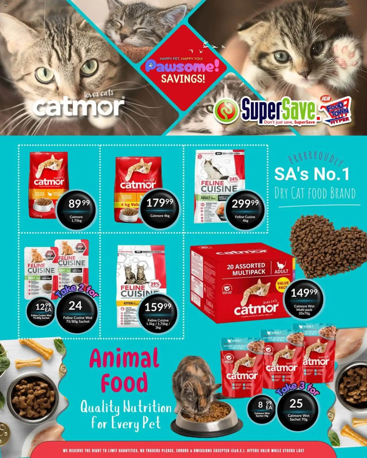 New Super Save catalogue – valid from 17/07/2026 | Page: 3 | Products: Chicken, Beef, Gravy, Cat food