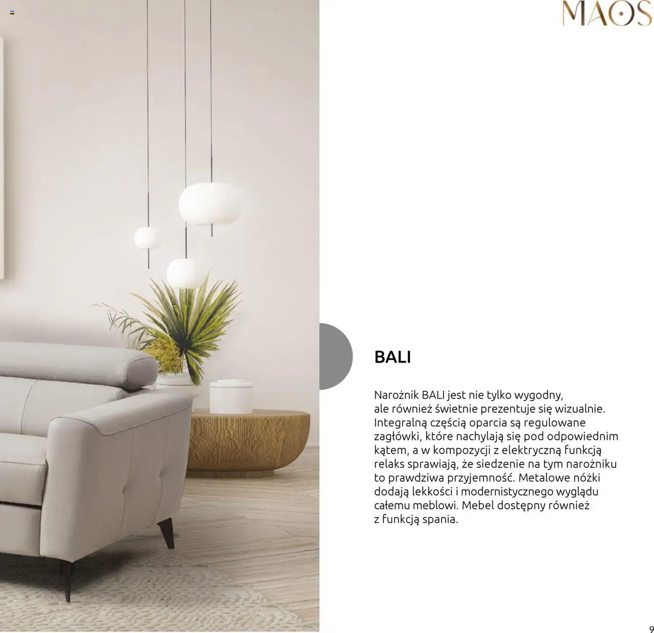 Black Red White Gazetka - Katalog mebli wypoczynkowych MAOS od 27.08.2024 | Strona: 7 | Produkty: Narożnik