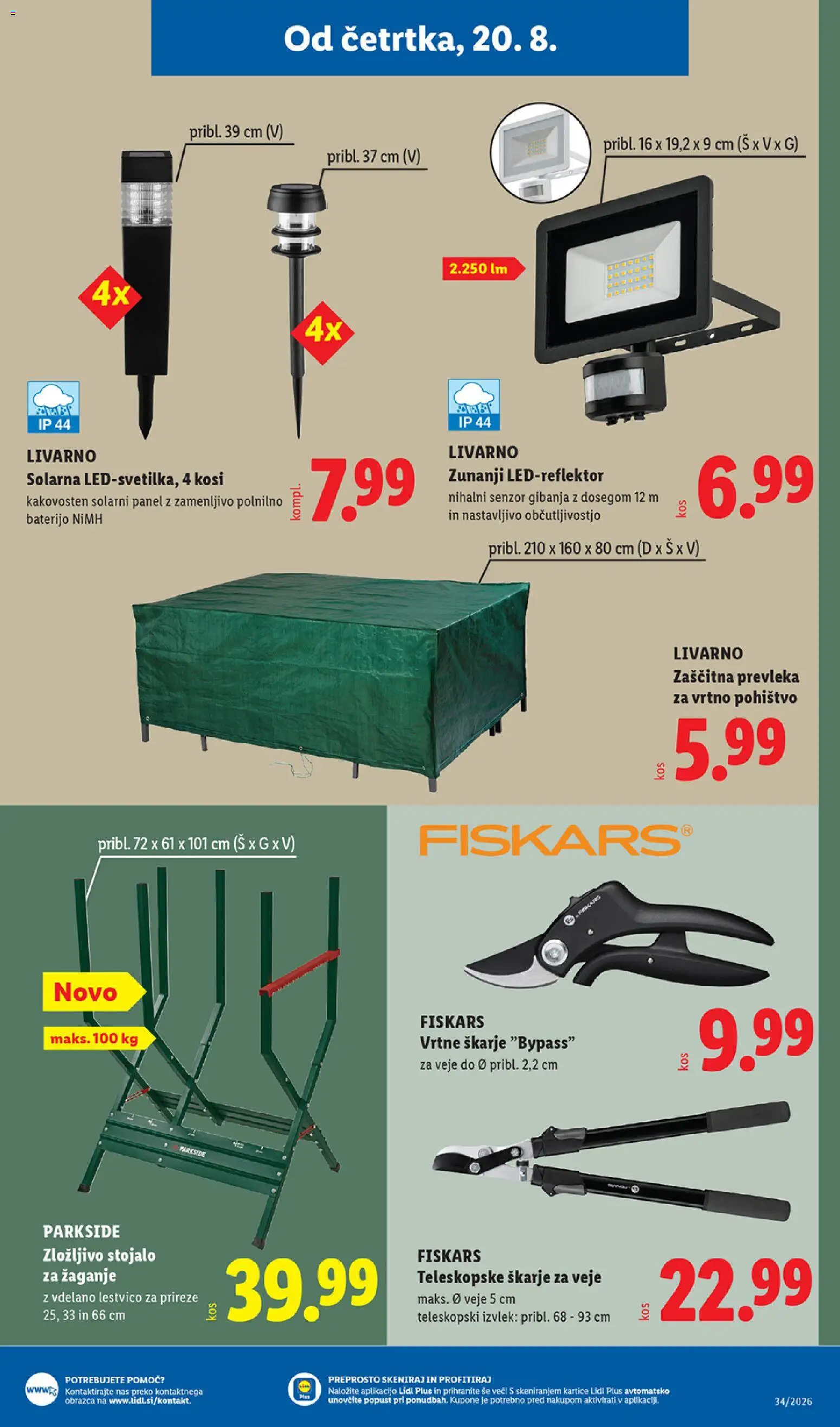 Novi Lidl katalog ponudbe – veljaven od 20.08.2026 | Stran: 31 | Izdelki: Pohištvo, Prevleka, Vrtno pohistvo