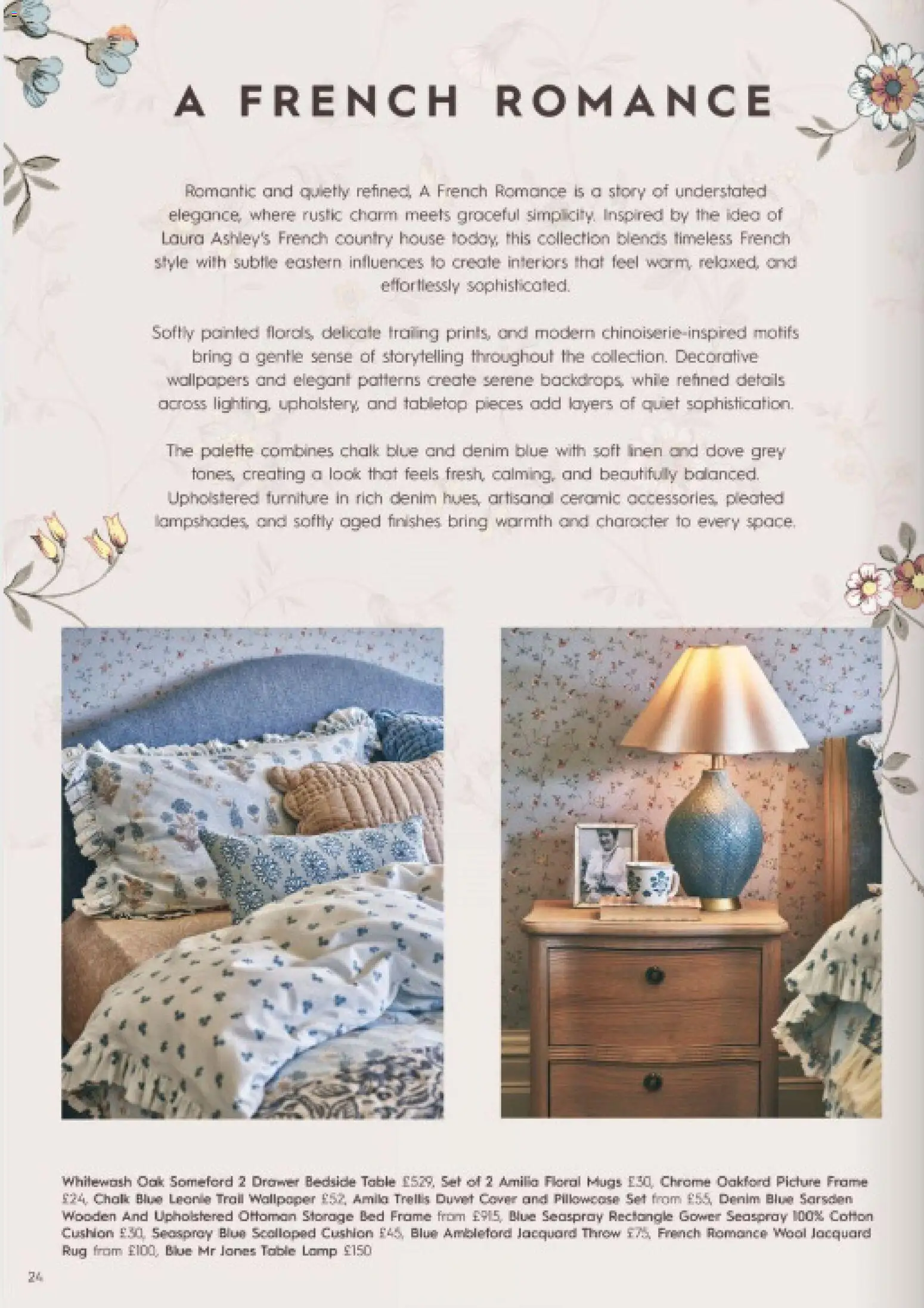 {H1} | Page: 24 | Products: Table, Lamp, Table lamp, Bed