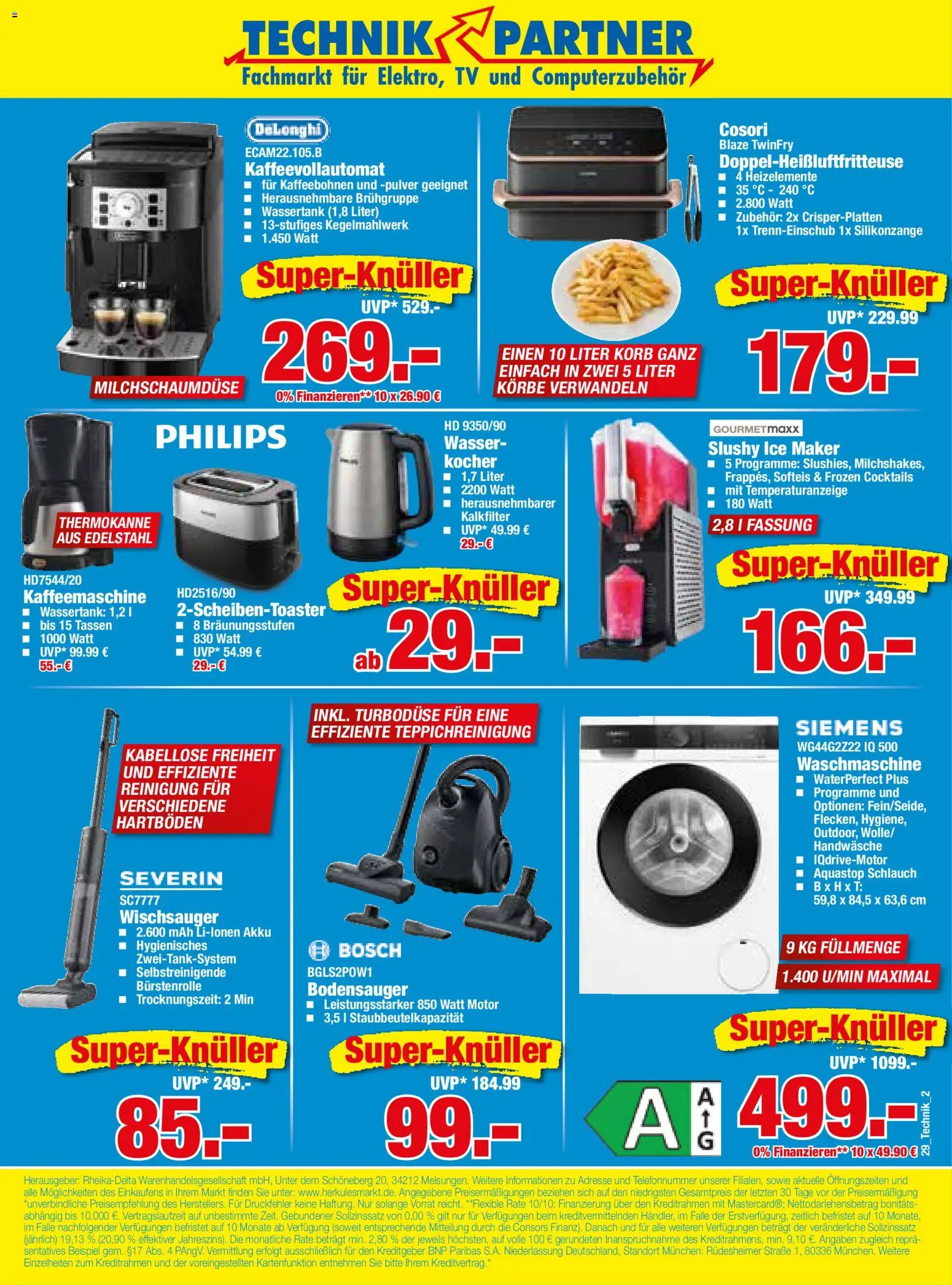 HERKULES Technik Partner – gültig ab 13.07.2026 | Seite: 2 | Produkte: Bosch, Kocher, Waschmaschine, TV