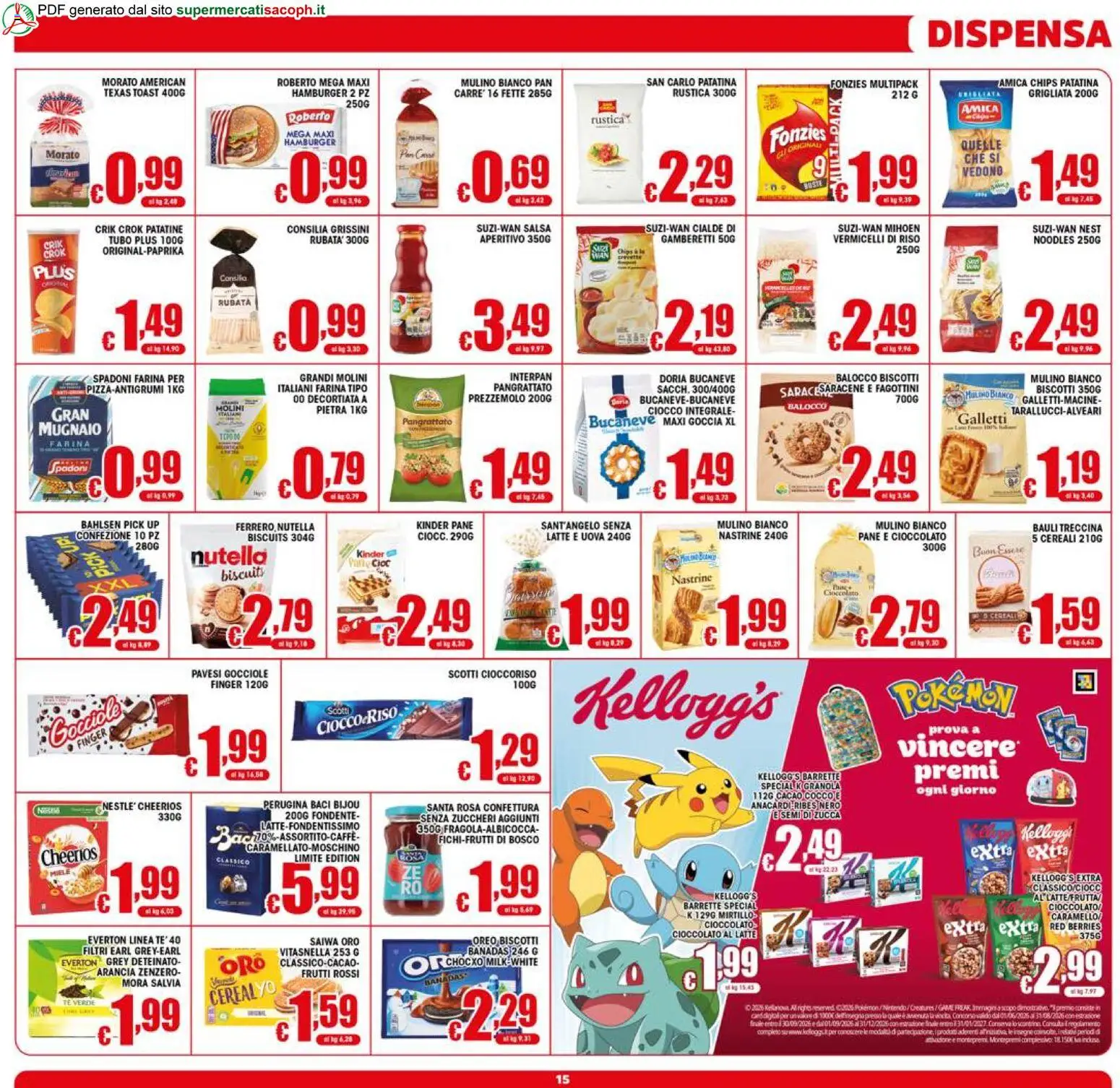 Volantino Sacoph del 23/09/2026 | Pagina: 15 | Prodotti: Uova, Tubo, Oreo, Gamberetti