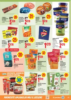 E.leclerc katalog akcije – veljaven od 13.05.2026 | Stran: 23 | Izdelki: Rezanci, Zdrob, Polenta, Omaka