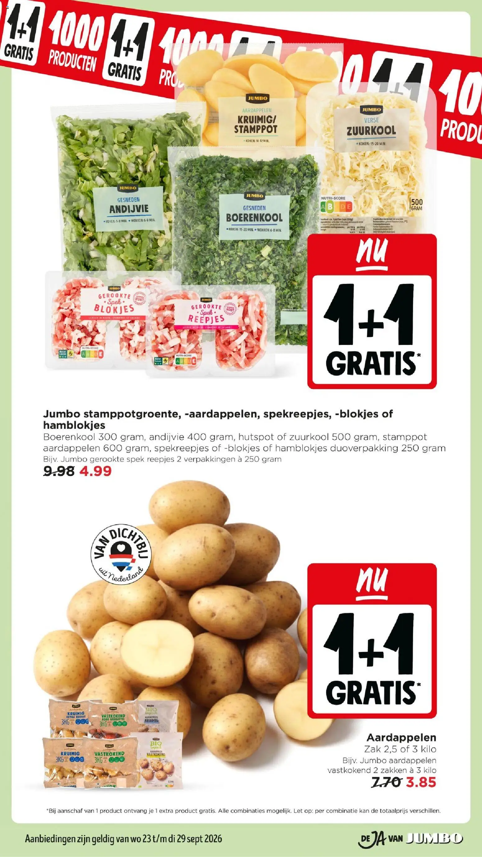 {H1} | Pagina: 4 | Producten: Spek, Boerenkool, Zak, Aardappelen