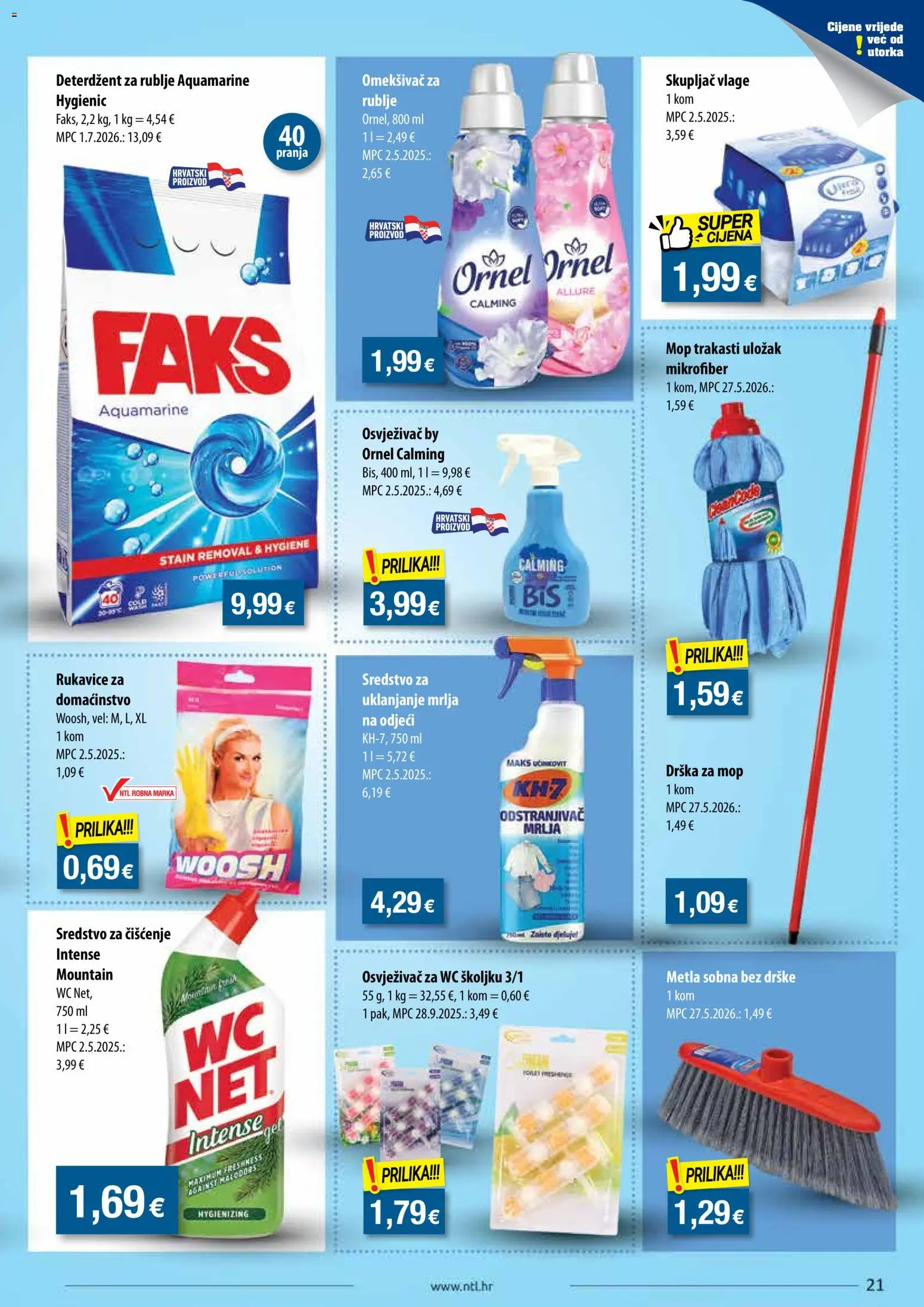 NTL katalog | vrijedi od 02.09.2026 | Stranica: 21 | Proizvodi: Faks, Metla, Omekšivač, Mop