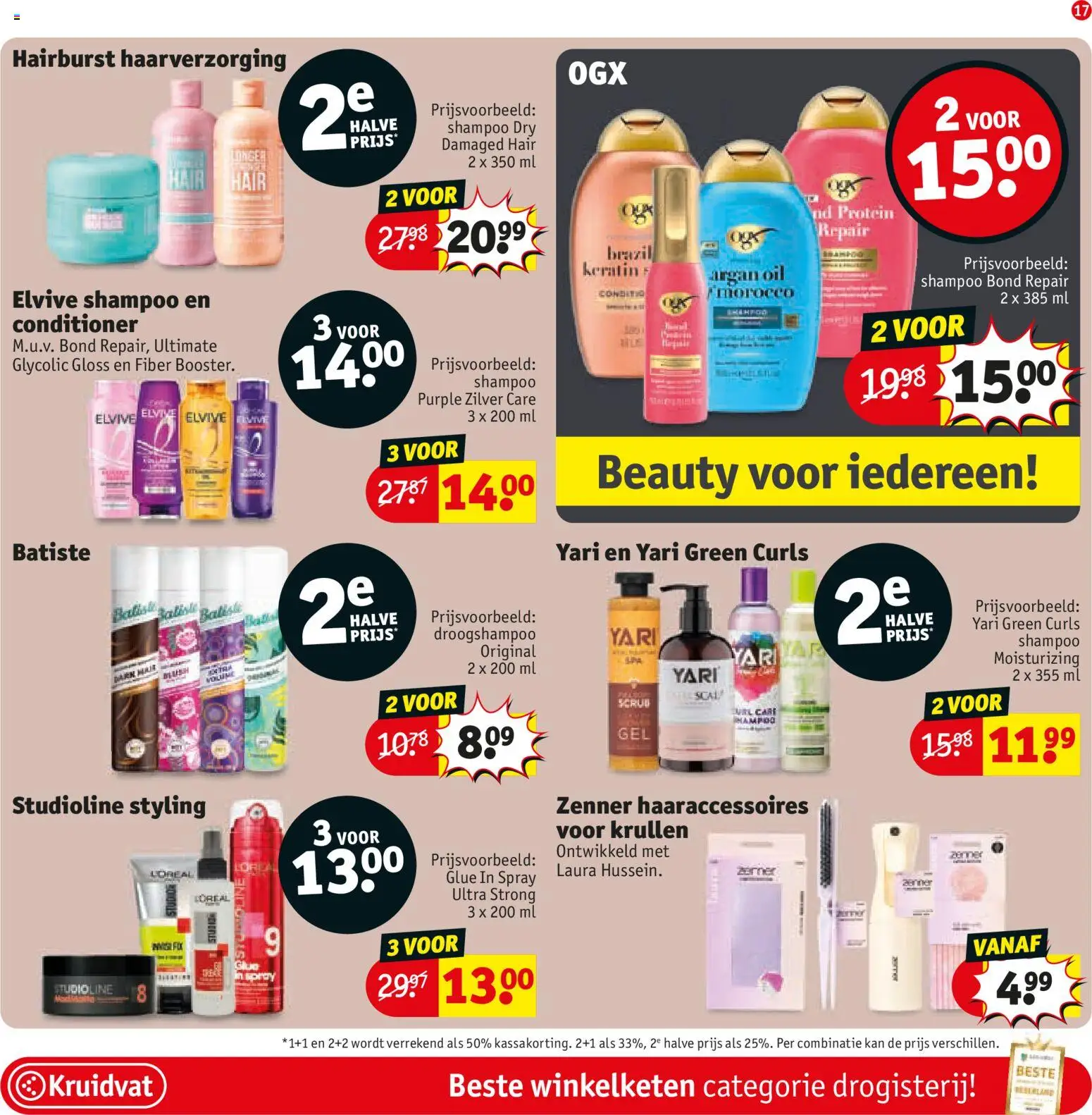 {H1} | Pagina: 19 | Producten: Droogshampoo, Kan, Shampoo, Conditioner