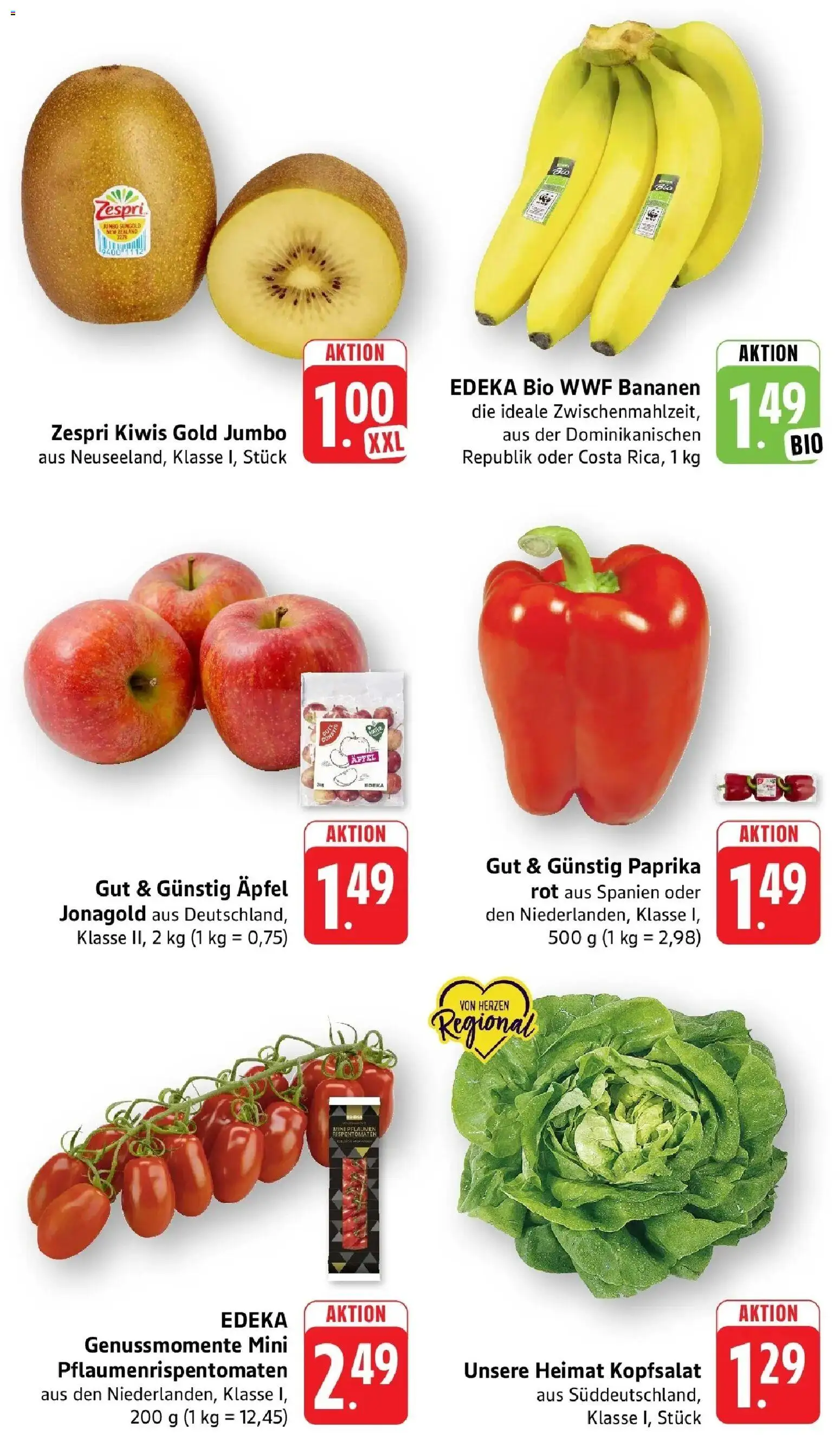 nah & gut Prospekt Neuhofen – gültig ab 14.09.2026 | Seite: 2 | Produkte: Pflaumen, Äpfel, Bananen, Paprika