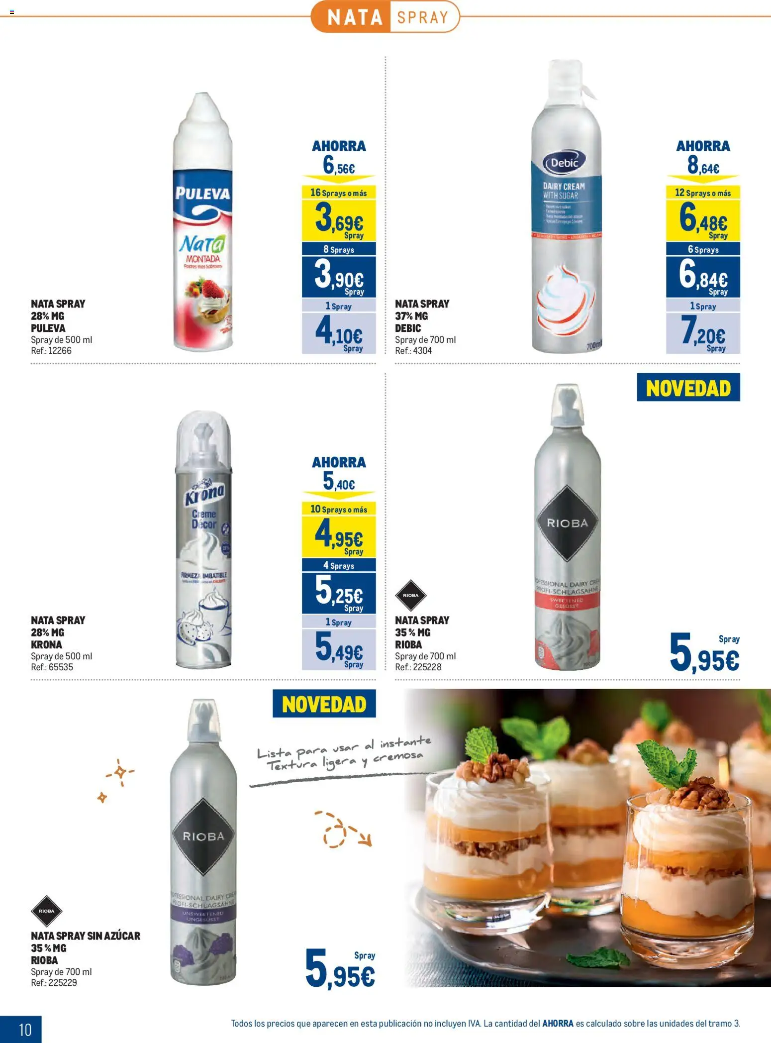 Makro Lácteos │ válido desde el 05/10/2026 | Página: 10 | Productos: Nata, Azúcar