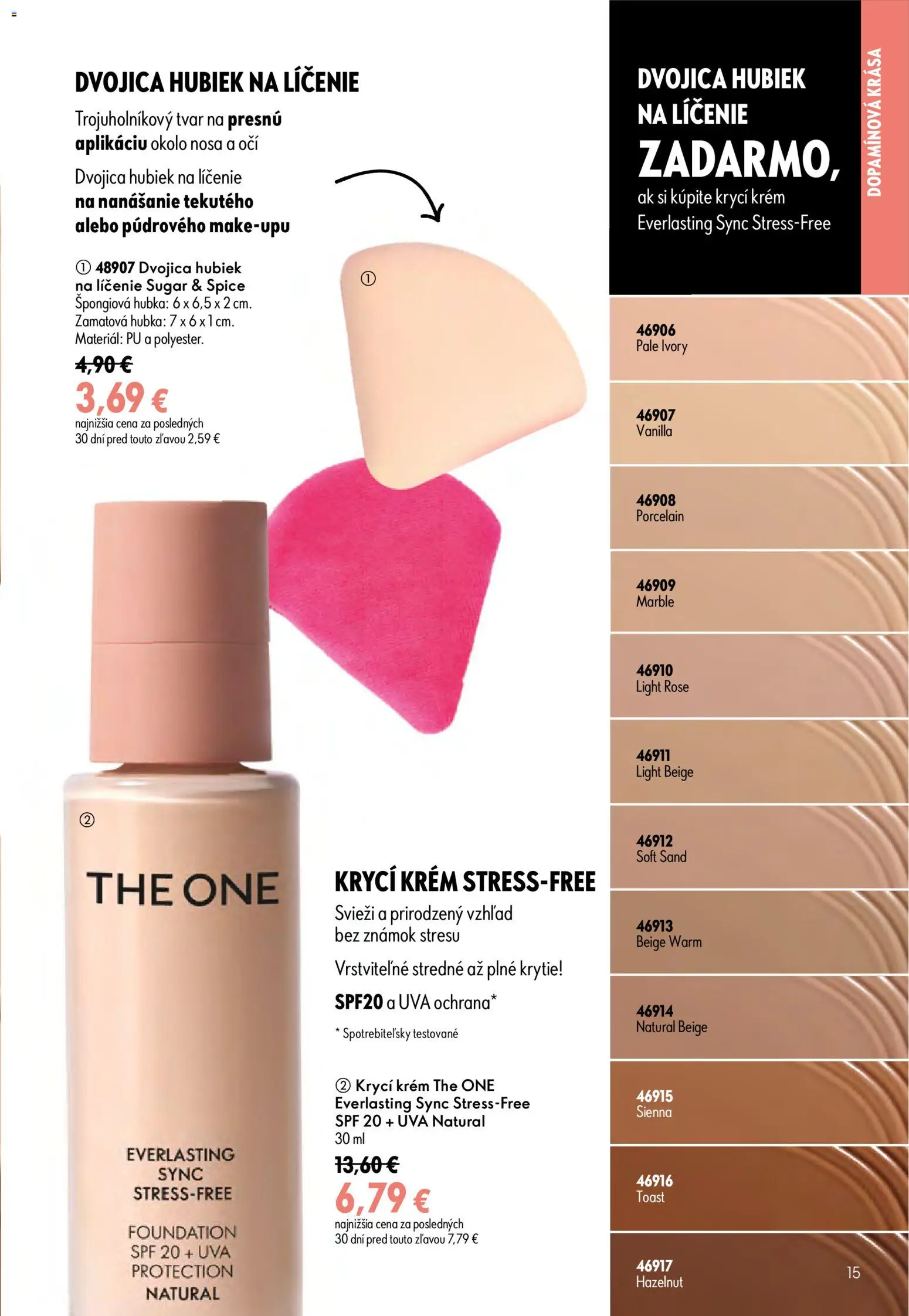 Nové Oriflame akcie – leták je platný od 29.07.2026 | Strana: 15 | Produkty: Hubka, Krém