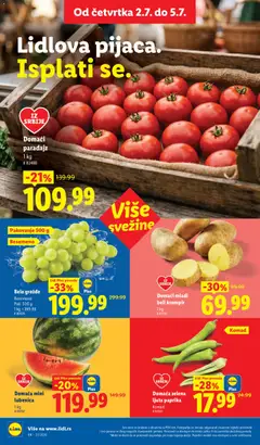 Domaći paradajz, Domaći paradajz 1 kg - pregled Lidl kataloga - važi od 02.07.2026 | Strana: 16