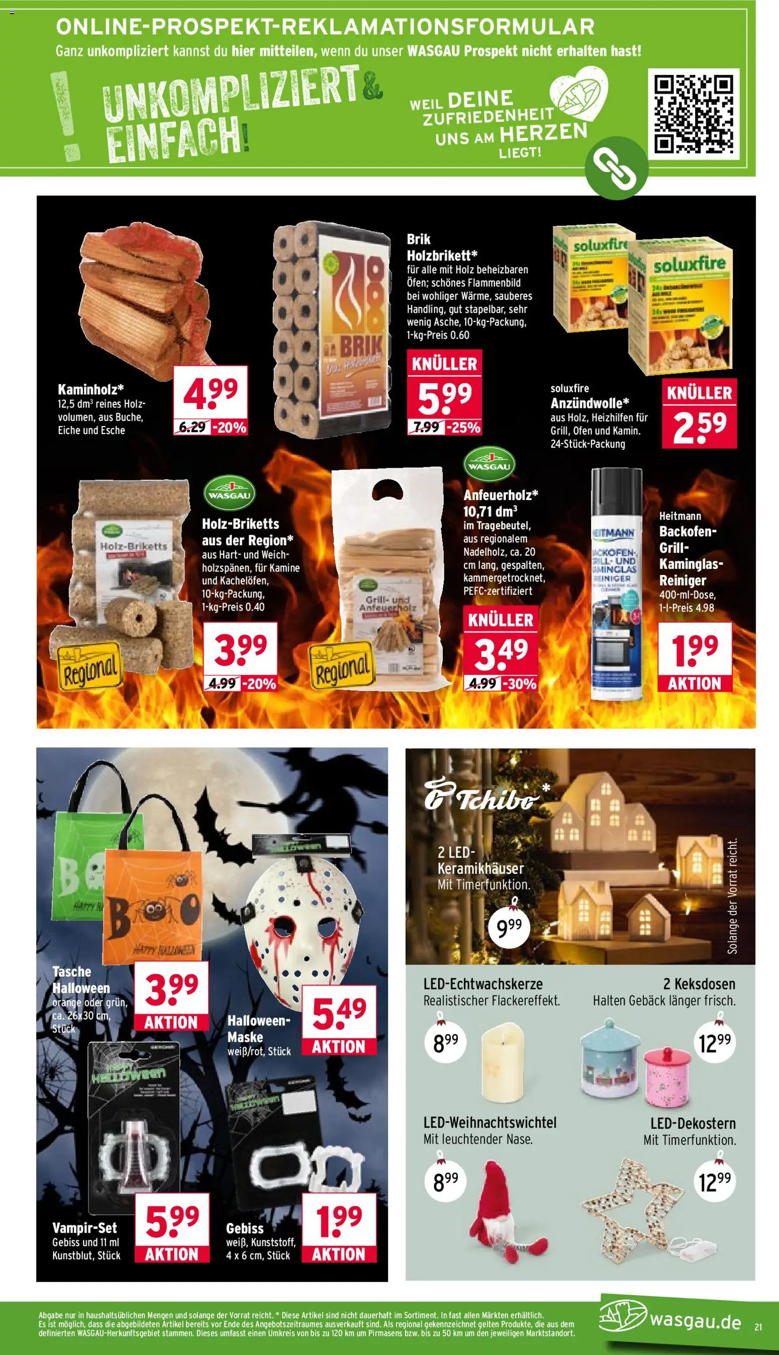 Wasgau Prospekt – gültig ab 19.10.2026 | Seite: 21 | Produkte: Tasche, Ofen, Grill, Backofen