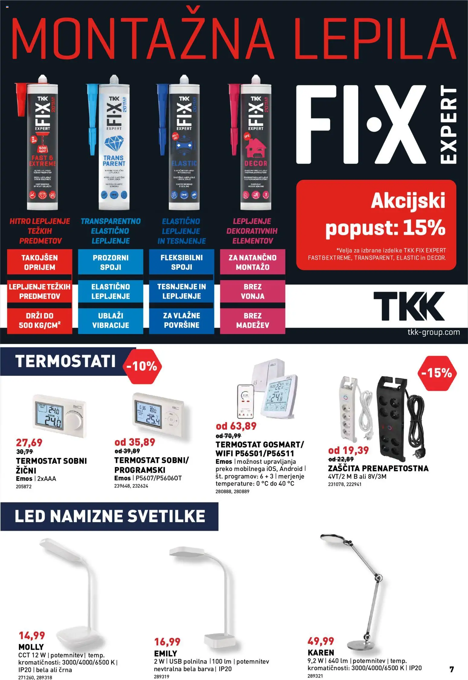 Novi Inpos katalog ponudbe – veljaven od 10.09.2026 | Stran: 7 | Izdelki: Usb, Termostat, Barva