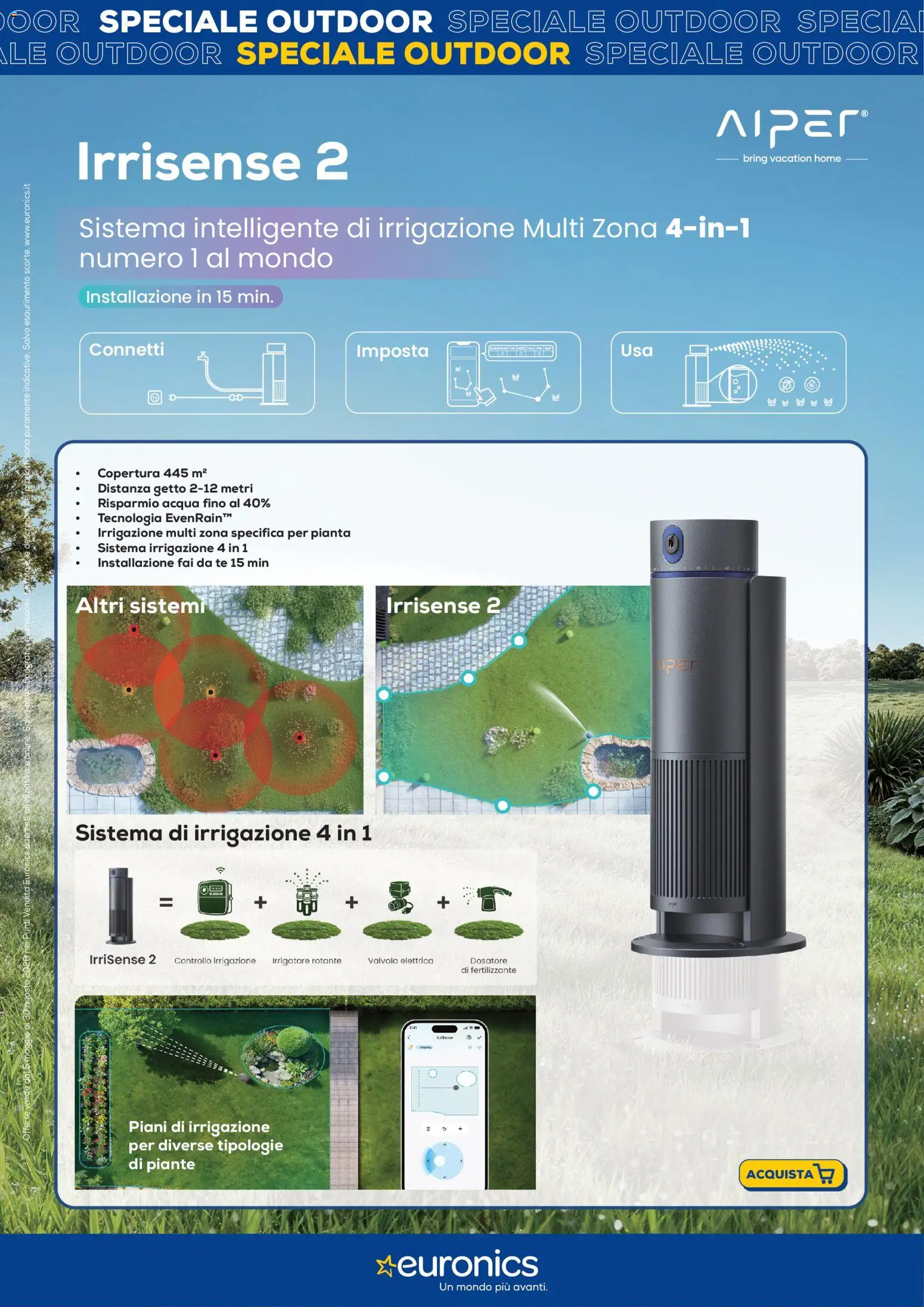 Volantino Euronics del 05/05/2026 | Pagina: 20 | Prodotti: Tè, Acqua, Irrigatore