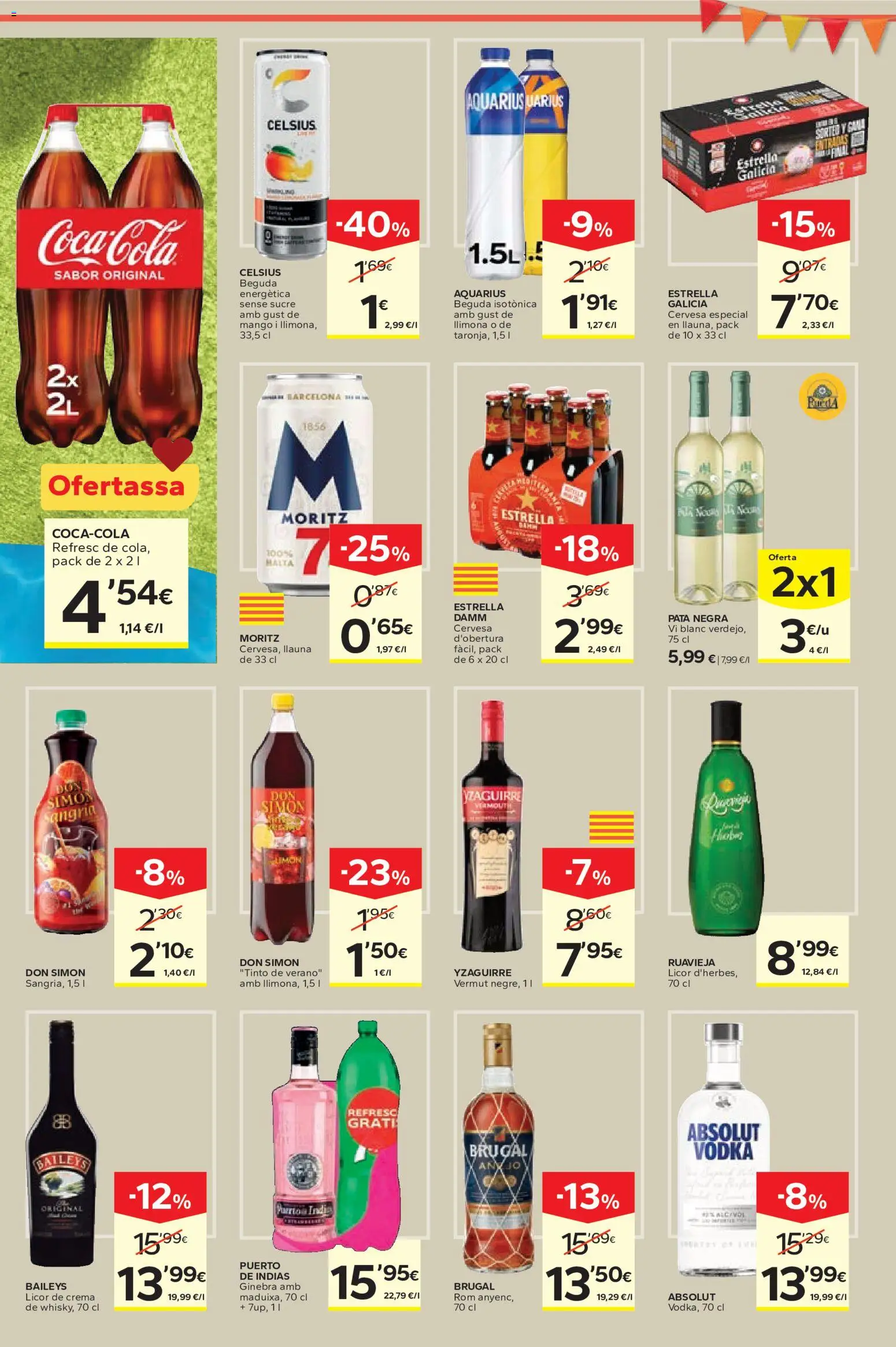 Caprabo Ofertasses d'estiu │ válido desde el 11.06.2026 | Página: 7 | Productos: Ginebra, Crema, Vodka, Ρούτερ