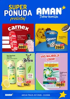 Aman katalog - pregled Aman kataloga - važi od 20.07.2026