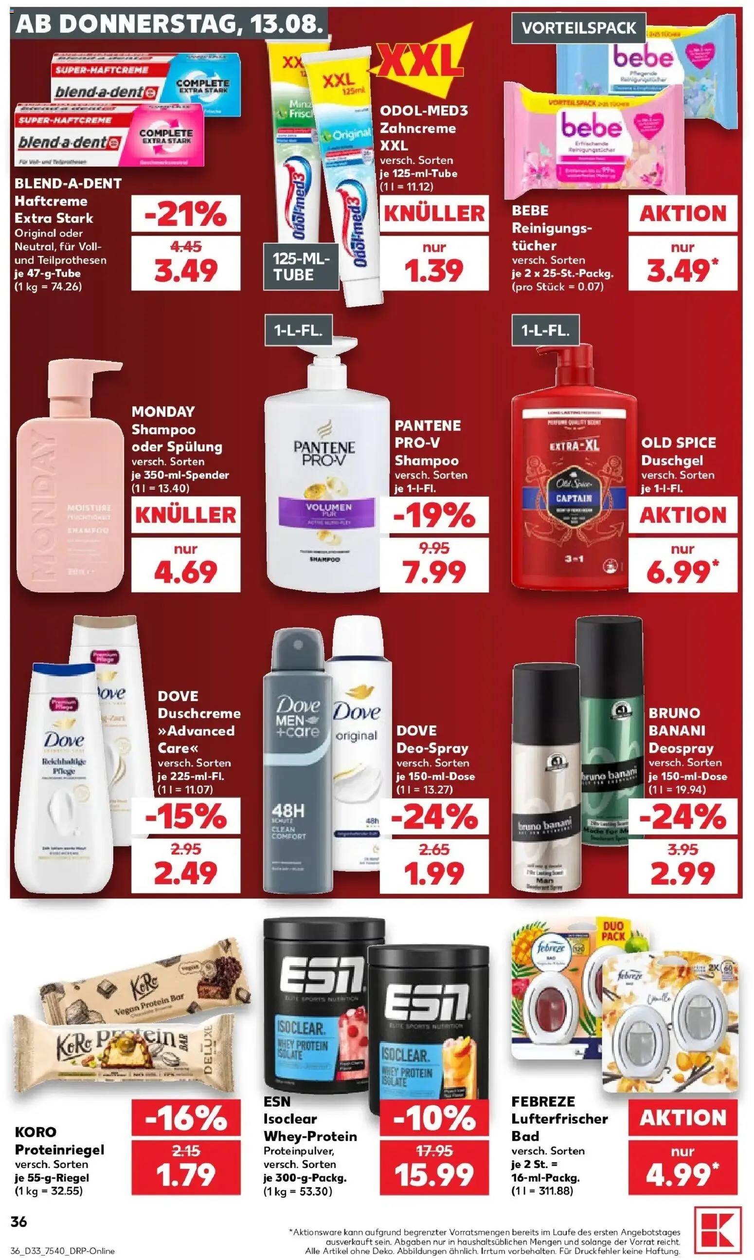 Prospekt Kaufland ab 13.08.2026 » Angebote Online zum Blättern | Seite: 36
