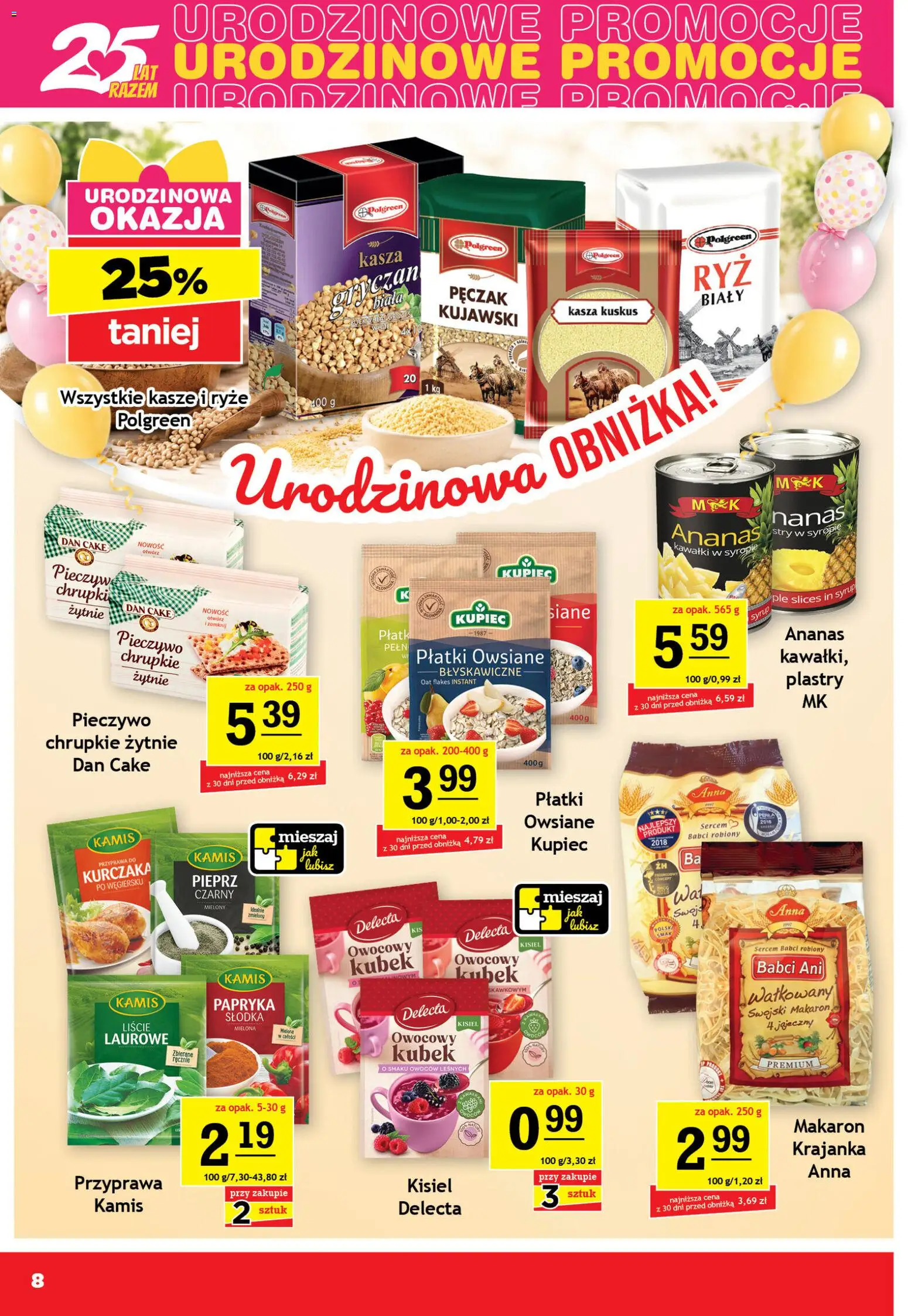 Gram Market gazetka od 09.09.2026 | Strona: 8 | Produkty: Płatki owsiane, Chrupki, Kuskus, Kasza kuskus