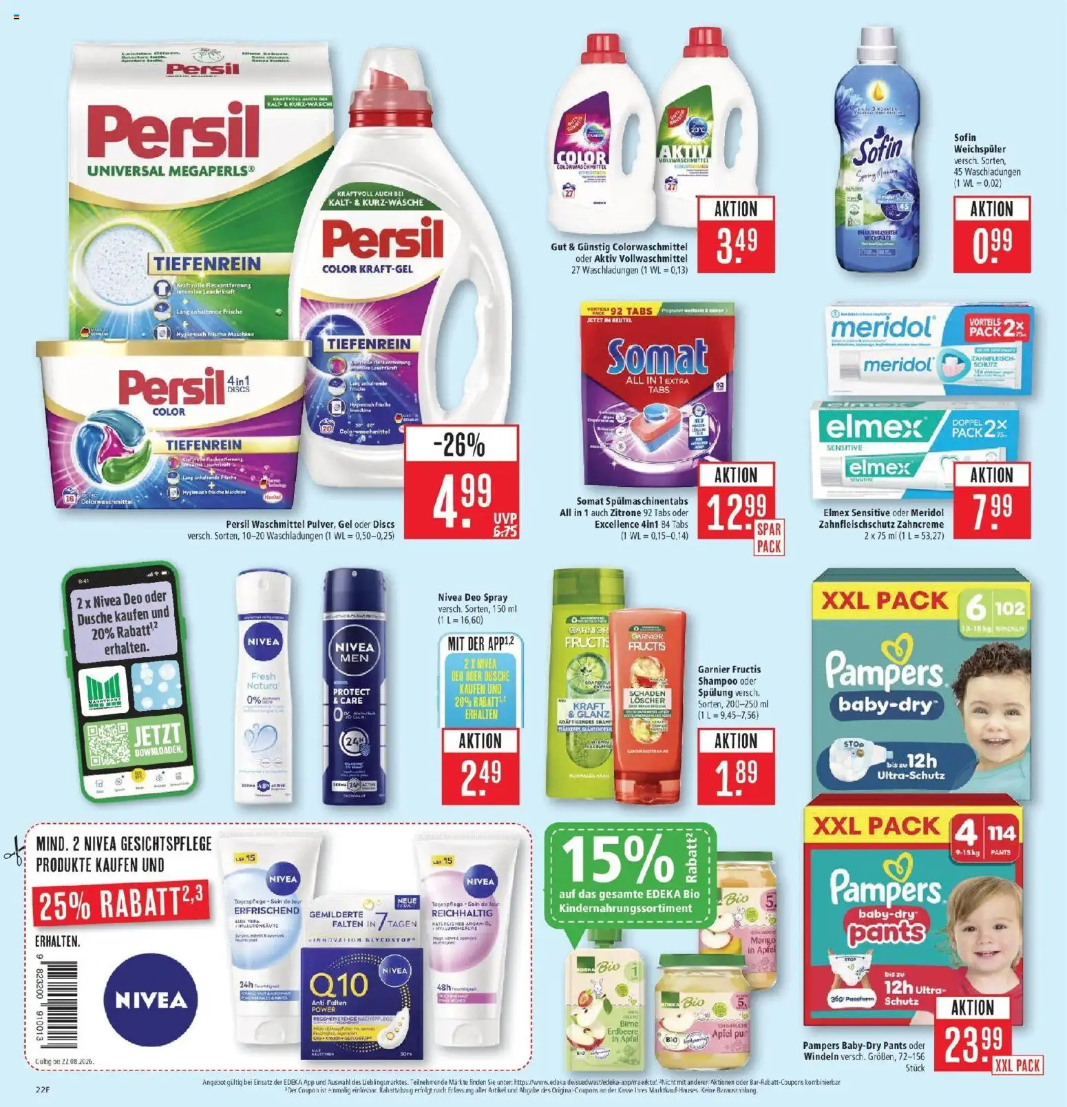 Marktkauf Prospekt Schorndorf (ab 17.08.2026) » Angebote online | Seite: 26 | Produkte: Pampers, Shampoo, Zitrone, Persil
