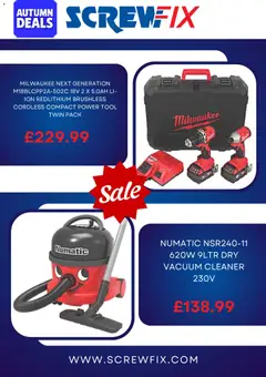 Preview of Screwfix catalogue valid from 19/10/2026 | Page: 3 | Products: Vacuum cleaner