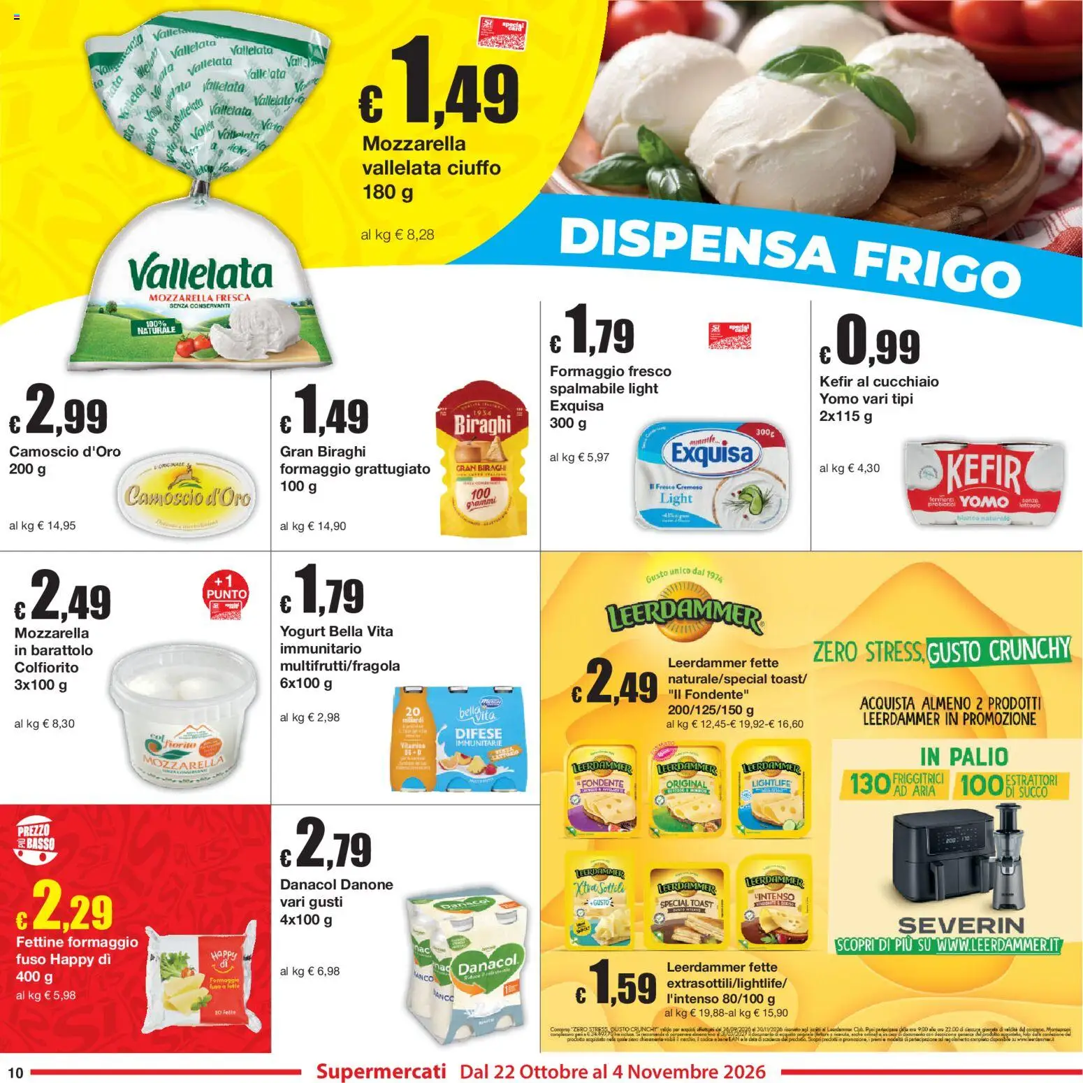 Volantino Sì con Te del 22/10/2026 | Pagina: 10 | Prodotti: Yogurt, Succo, Data, Probiotici