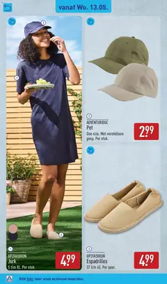 Aldi folder week 20 - Voorbeeld van een folder van Aldi, geldig van 11.05.2026 | Pagina: 44 | Producten: Espadrilles, Jurk