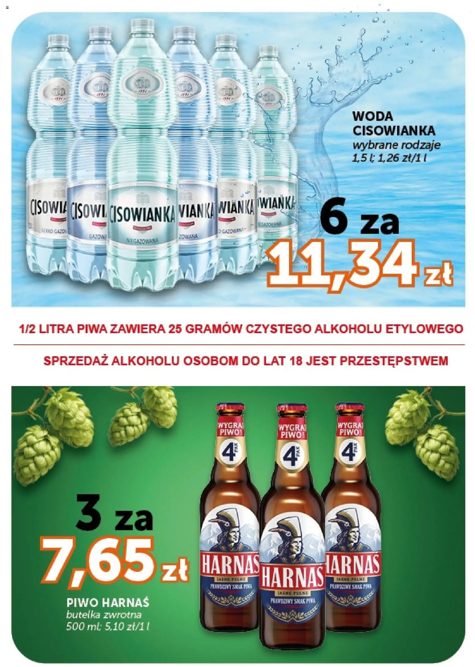 ABC gazetka od 16.07.2026 | Strona: 3 | Produkty: Harnaś, Piwo, Woda