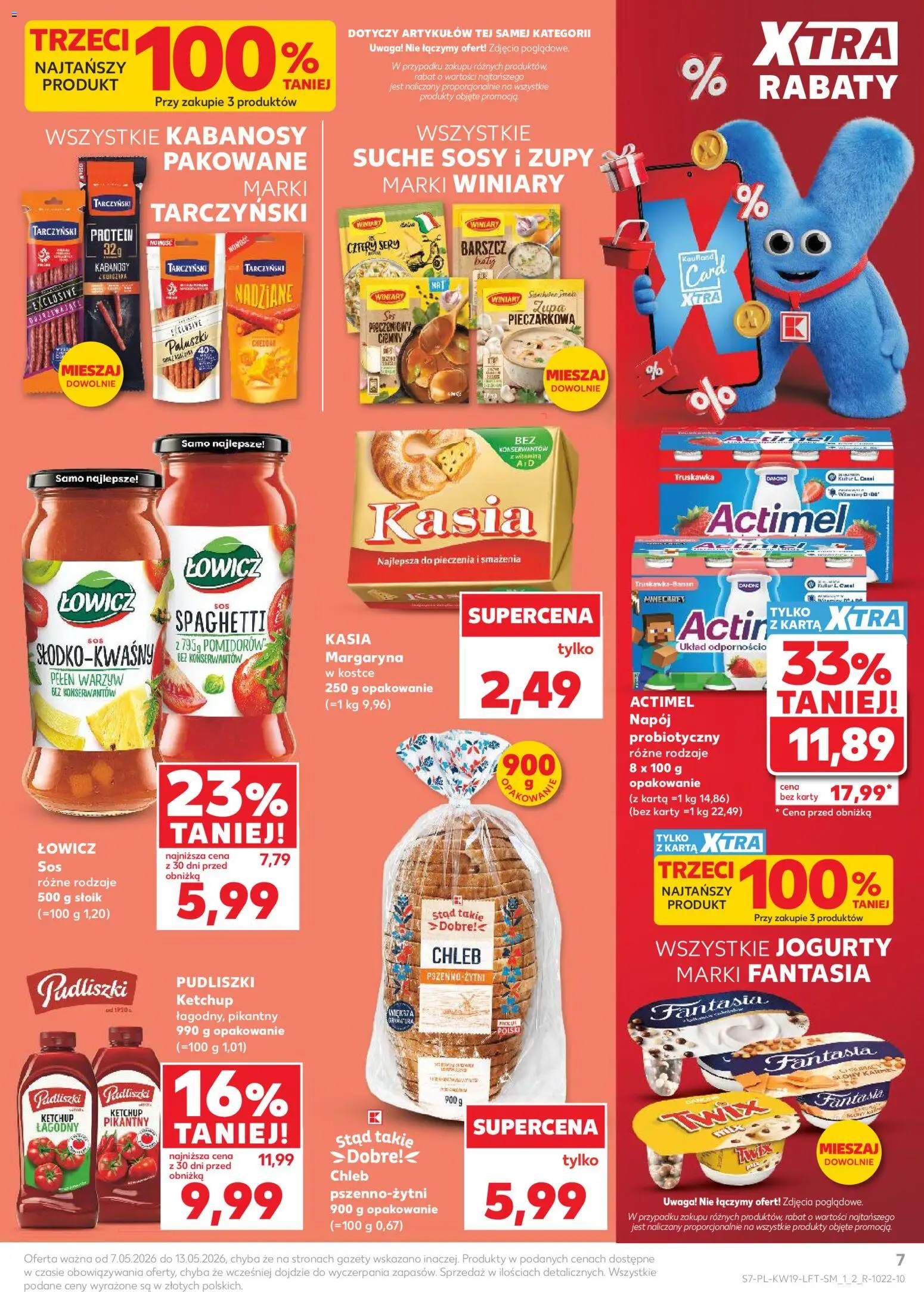 Kaufland Polsko leták od 07.05.2026 | Strana: 7 | Produkty: Boty, Jogurty, Karty, Cheddar