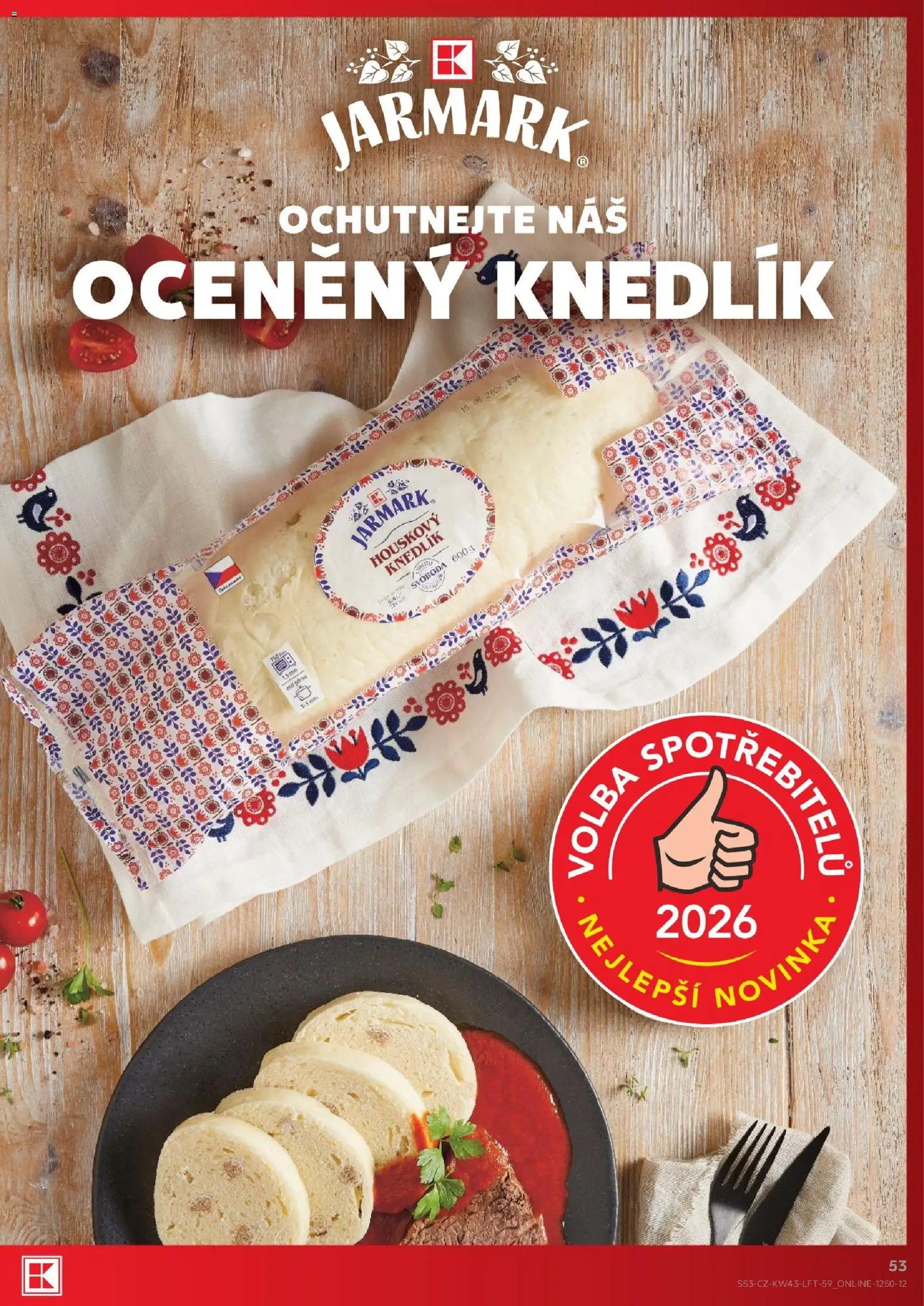 Kaufland leták - Liberec od 21.10.2026 | Strana: 53 | Produkty: Knedlík, Houskový knedlík
