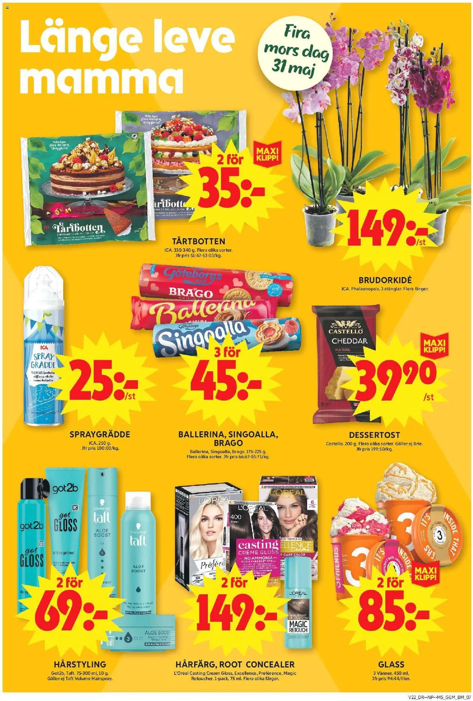 ICA Maxi reklamblad aktuell från 25.05.2026 | Sida: 7 | Produkter: Concealer, Ved, Choklad, Primer
