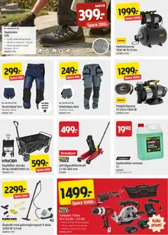 Jula erbjudanden - Förhandsvisning av reklamblad från butik Jula aktuell från 11.06.2026 | Sida: 4 | Produkter: Ångtvätt, Laddare, Spolarvätska, Väska