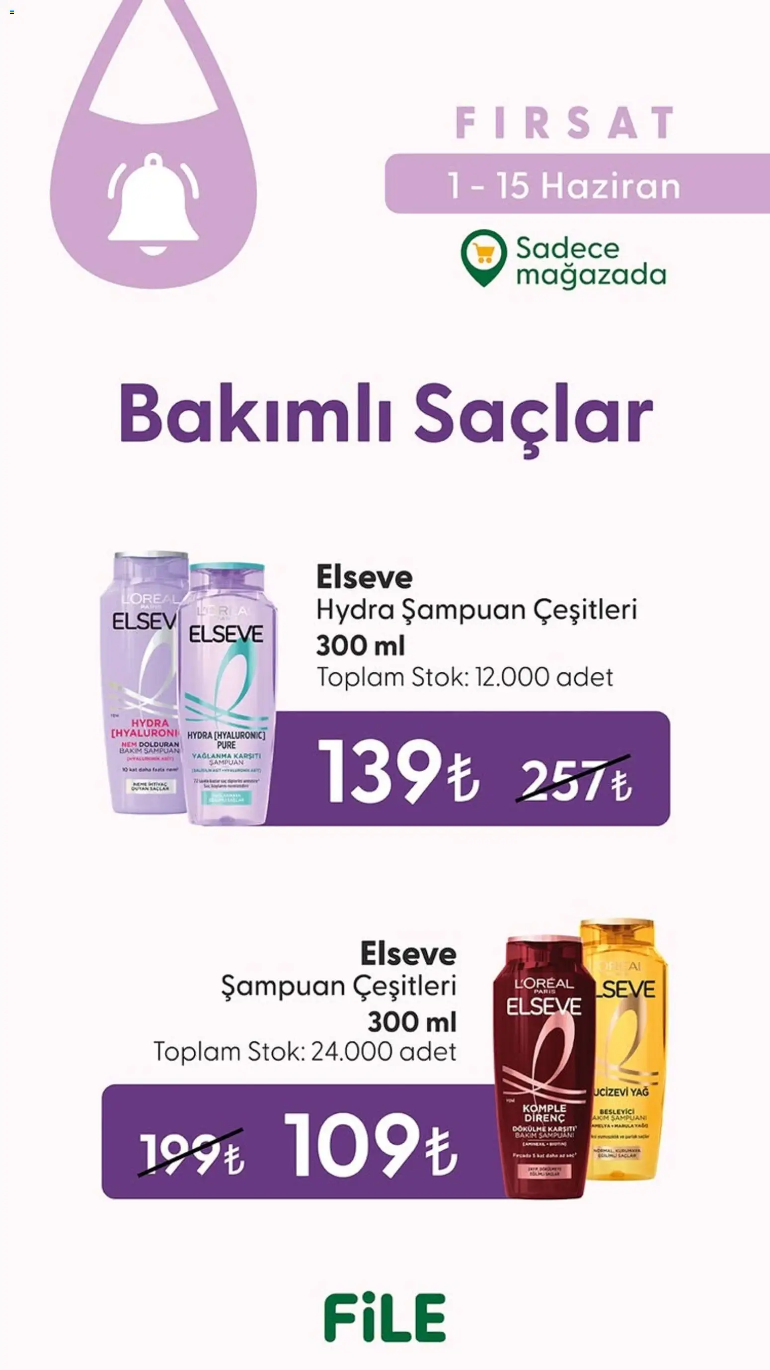 File Market Katalog - 01.06.2026 tarihinden itibaren geçerlidir | Sayfa: 1 | Ürünler: Şampuan, Yağ