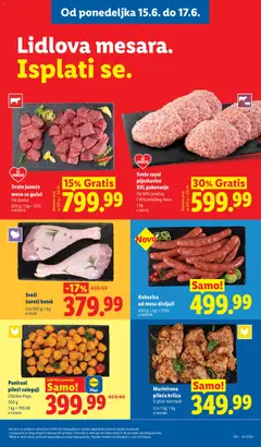 MILBONA Mozzarella, Light 125 g 1 kg = 799.92 - pregled Lidl kataloga - važi od 11.06.2026 | Strana: 87