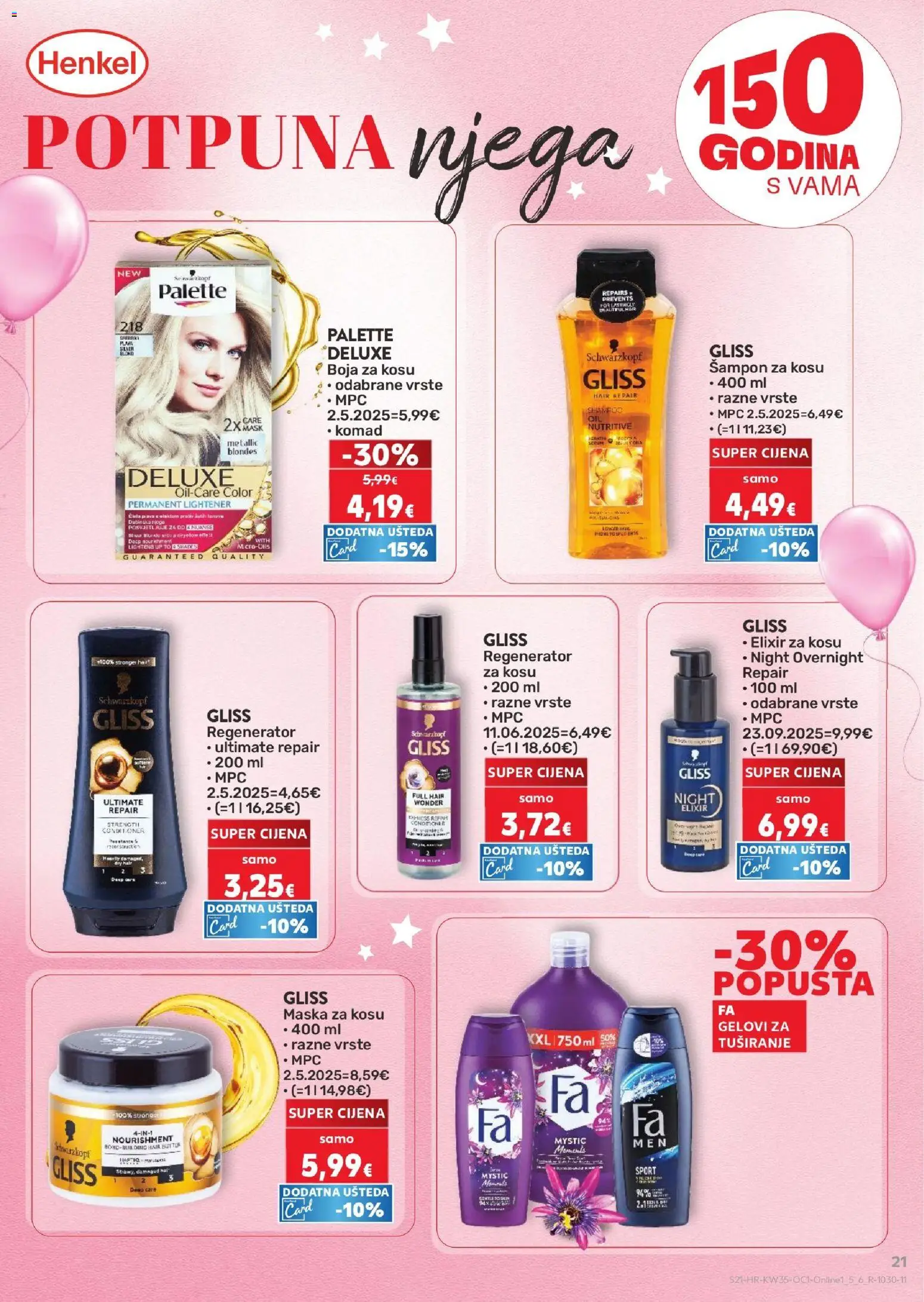 Kaufland katalog | vrijedi od 26.08.2026 | Stranica: 21 | Proizvodi: Šampon, Regenerator, Boja za kosu, Maska