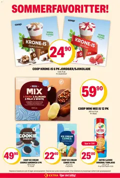 Forhåndsvisning av Coop Extra kundeavis gyldig fra 22/06/2026 | Side: 24 | Produkter: Jordbær, Датчик руху, Mikrovalovka, Коньяк