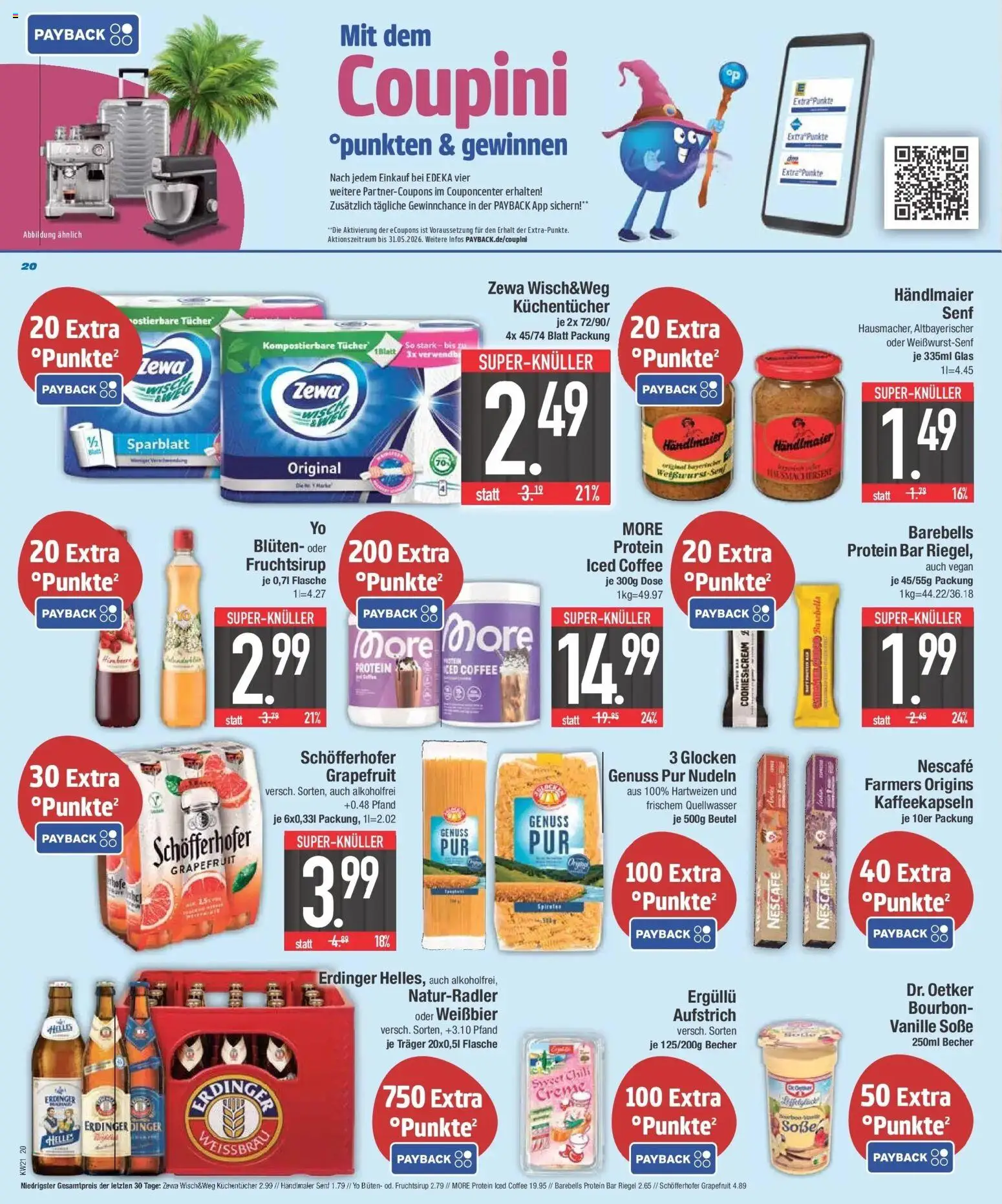 E center Prospekt Neuburg An Der Donau – gültig ab 17.05.2026 | Seite: 21 | Produkte: Zewa, Creme, Soße, Nudeln