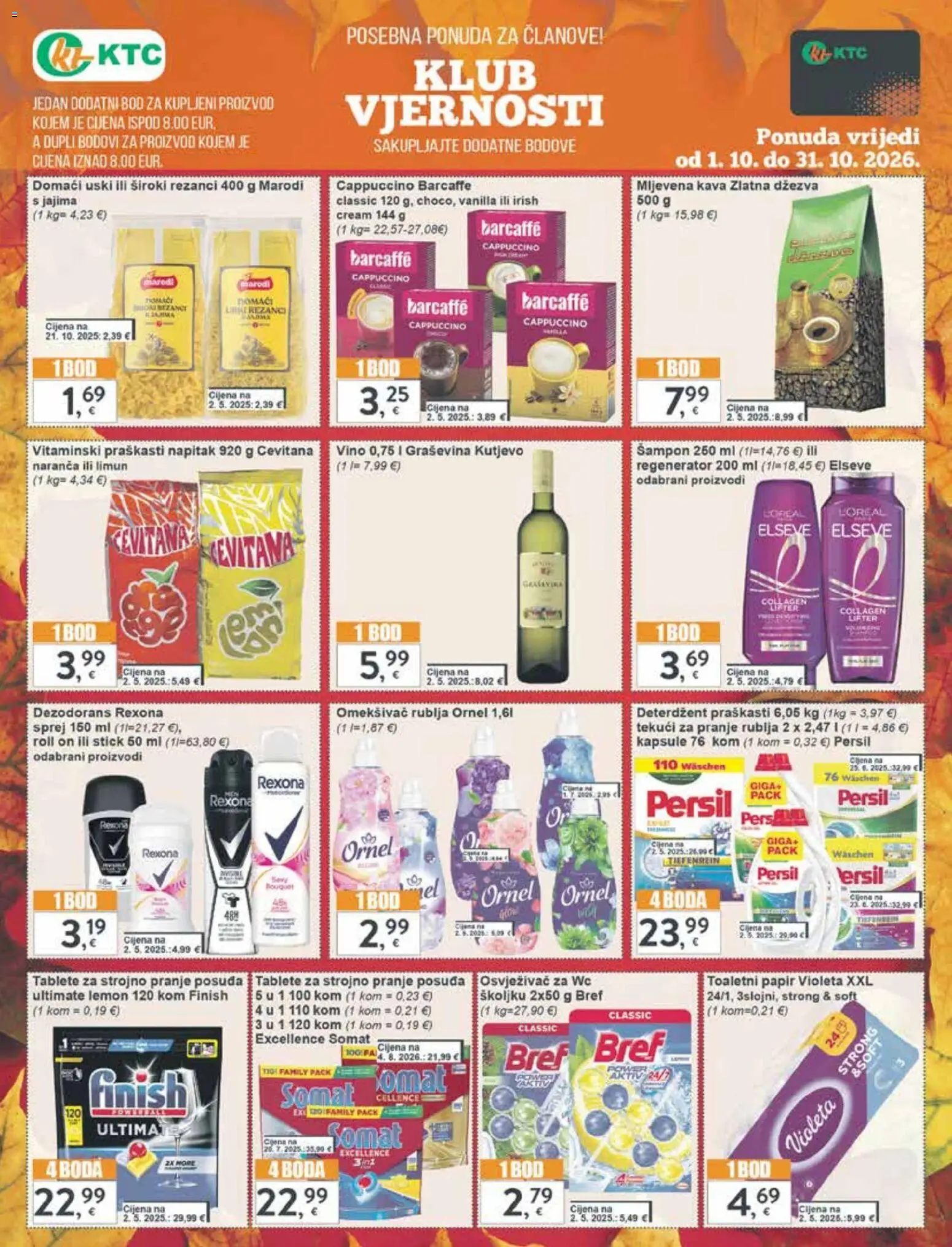 KTC katalog | vrijedi od 21.10.2026 | Stranica: 33 | Proizvodi: Šampon, Kava, Omekšivač, Dzezva