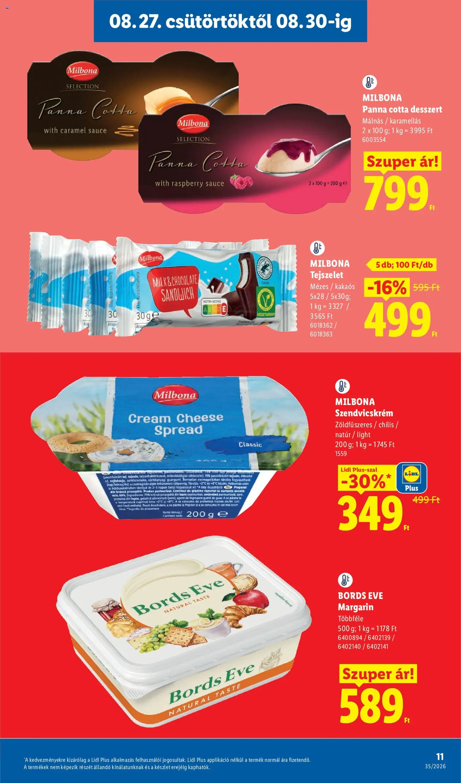 Lidl akciós ujság - amely érvényes a következő dátumtól: 2026.08.27. | Oldal: 11