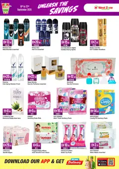 Preview of Westzone Supermarket catalogue valid from 18 Sep, 2026 | Page: 11 | Products: Perfume, Pads, Shower