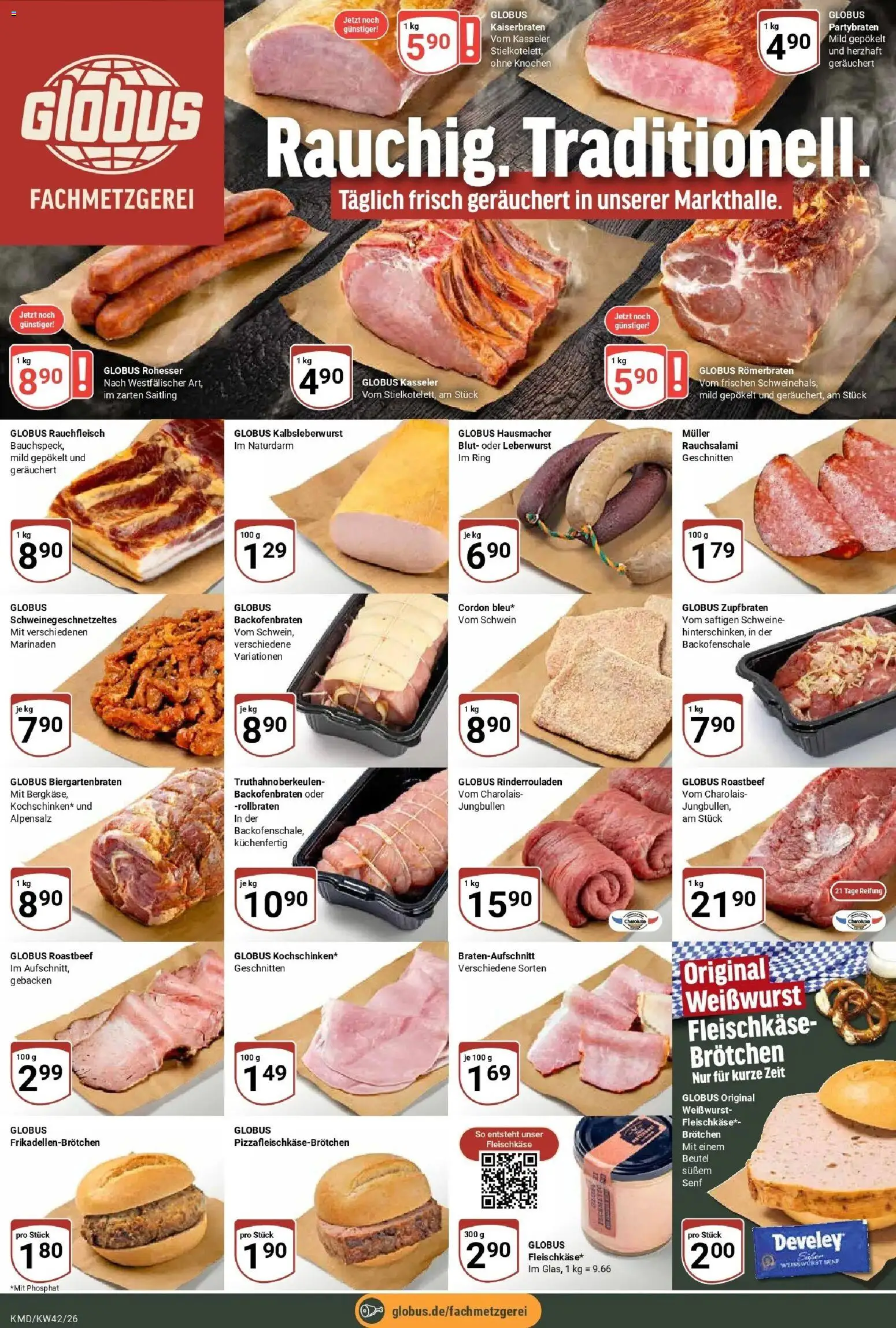 Globus Prospekt Köln (ab 12.10.2026) » Angebote online | Seite: 2 | Produkte: Rinderrouladen, Weißwurst, Roastbeef