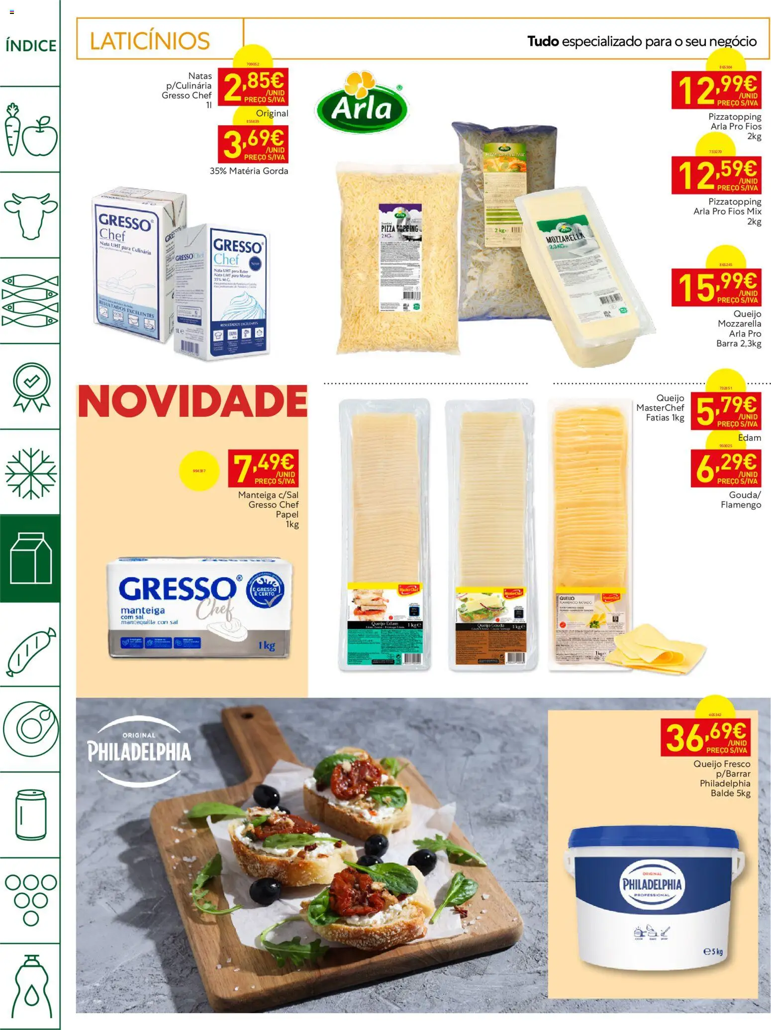 Recheio Horeca Madeira │ válido de 28/07/2026 | Página: 12 | Produtos: Balde, Manteiga, Queijo, Natas