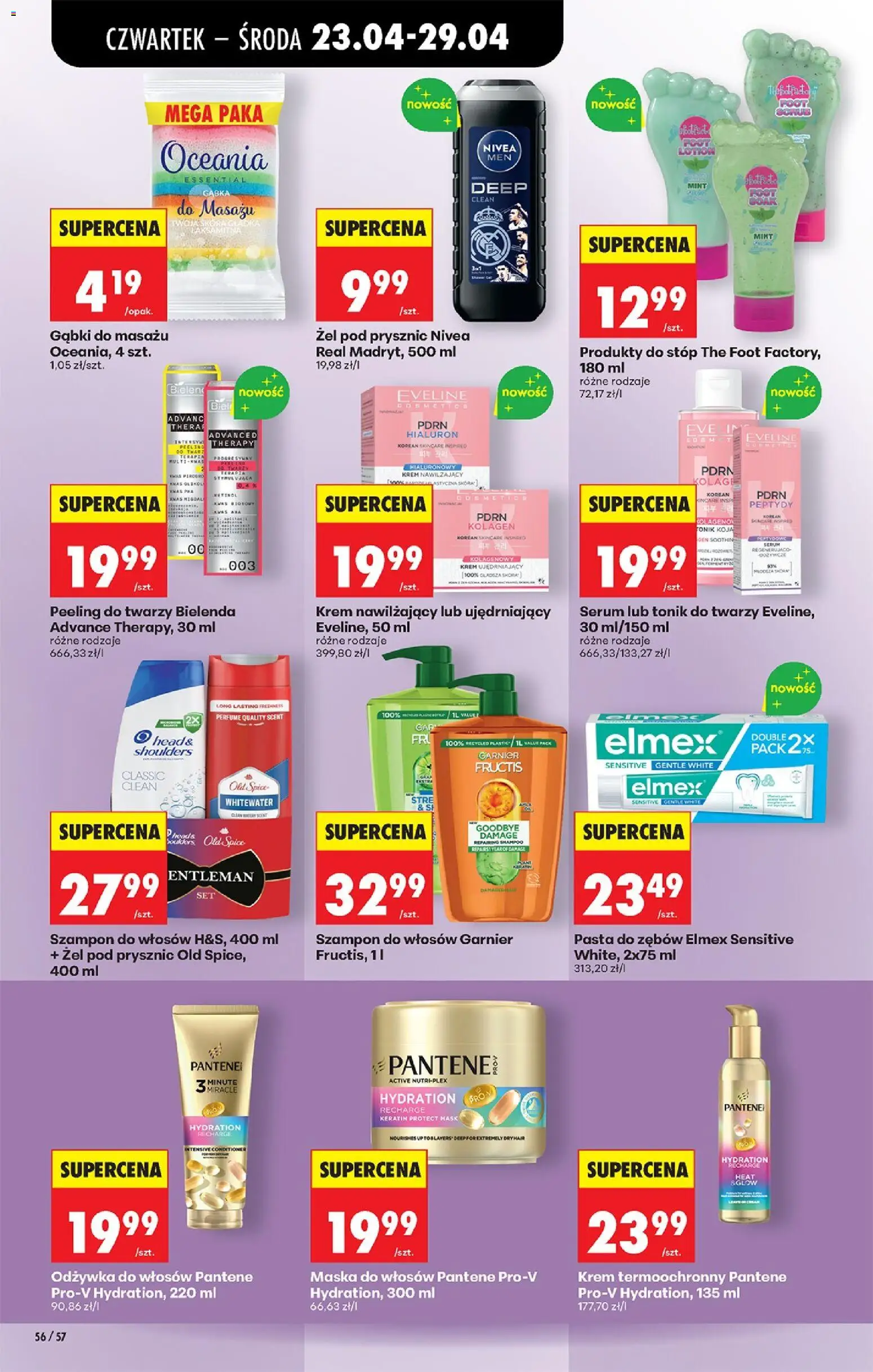 Biedronka gazetka od czwartku od 23.04.2026 | Strona: 80 | Produkty: Żel pod prysznic, Krem, Pasta do zębów, Lotion