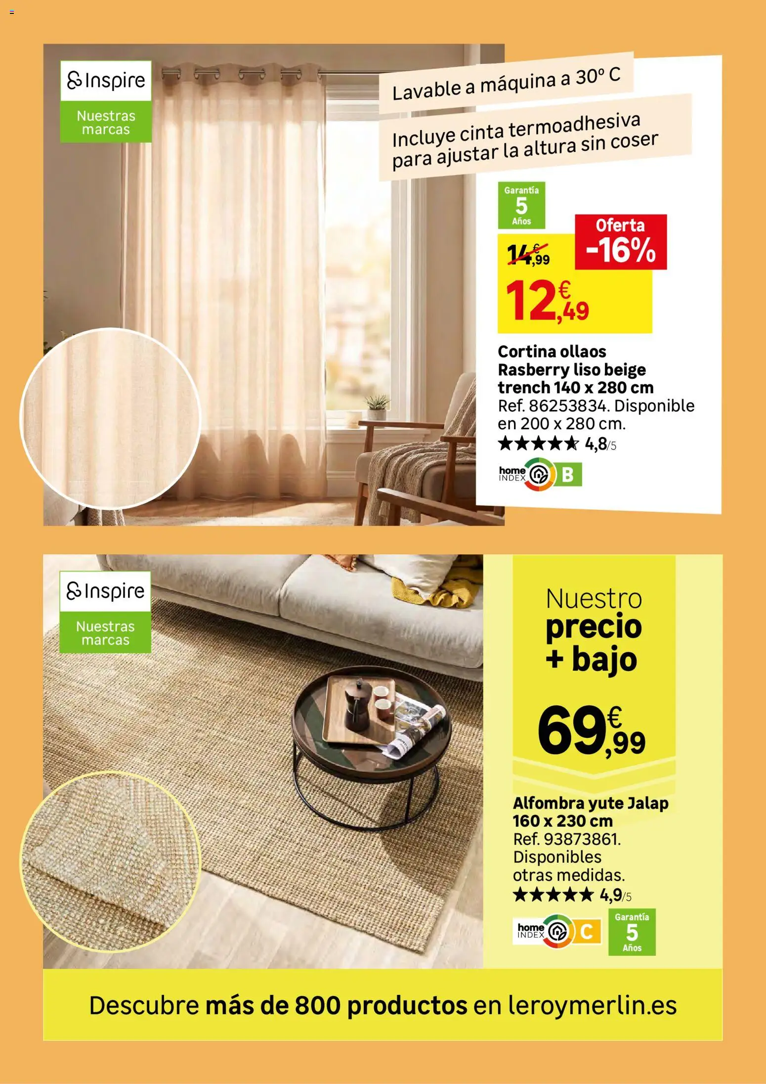 Leroy Merlin catálogo │ válido desde el 21/07/2026 | Página: 54 | Productos: Cortina, Alfombra