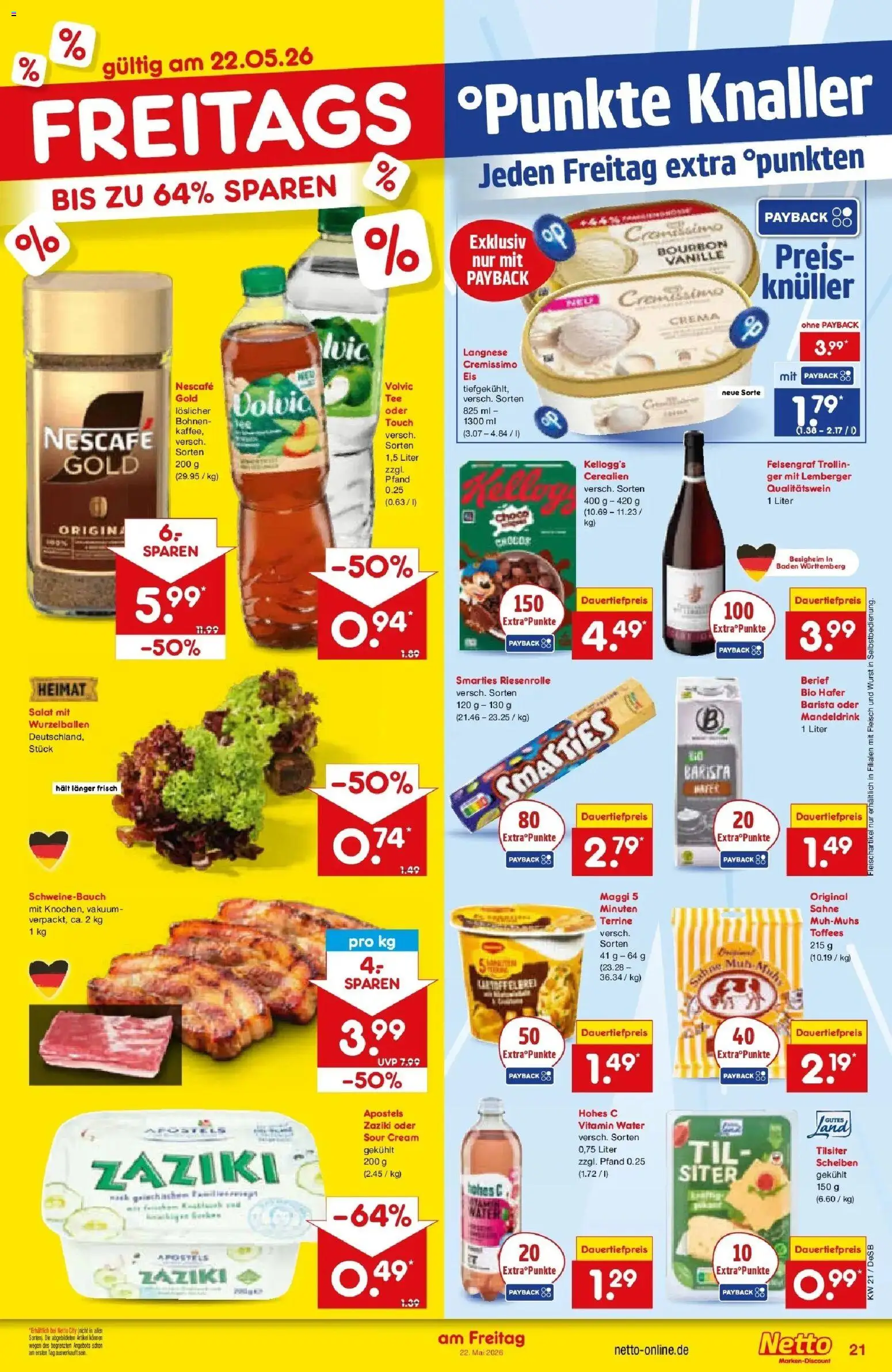 Netto Marken-Discount Prospekt Waiblingen-Bittenfeld	 – gültig ab 18.05.2026 | Seite: 23 | Produkte: Maggi, Smarties, Kellogg's, Volvic
