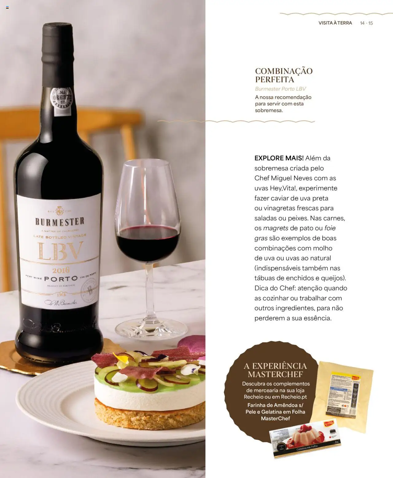 Recheio - Recheio da Terra │ válido de 25/09/2025 | Página: 15 | Produtos: Farinha de amêndoa, Pato, Sobremesa, Saladas