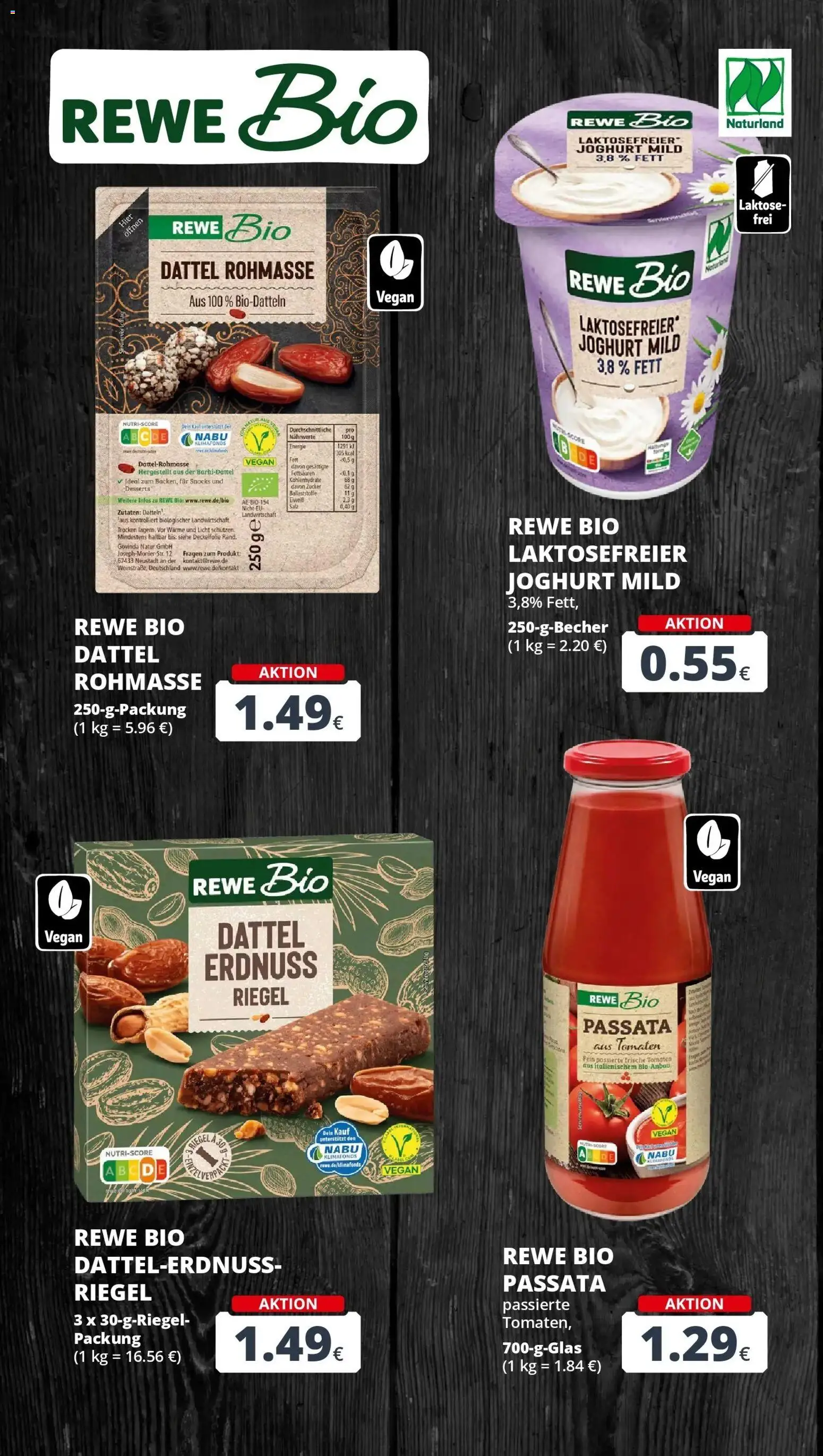REWE Prospekt ab 19.10.2026 zum Blättern » Angebote | Seite: 25 | Produkte: Joghurt, Tomaten, Zucker, Dattel
