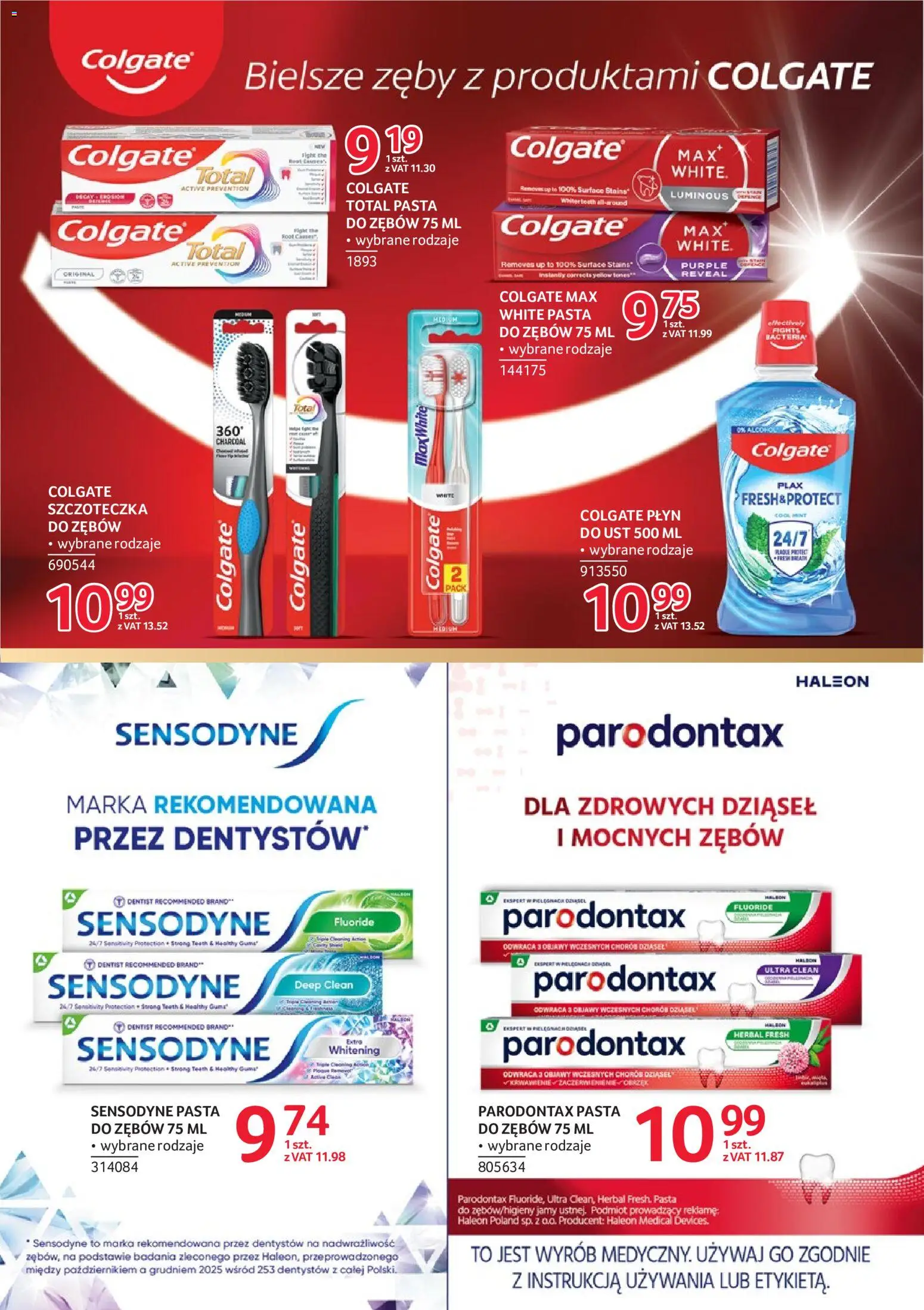Selgros cash&carry gazetka - Markowe Produkty od 02.06.2026 | Strona: 27 | Produkty: Pasta do zębów